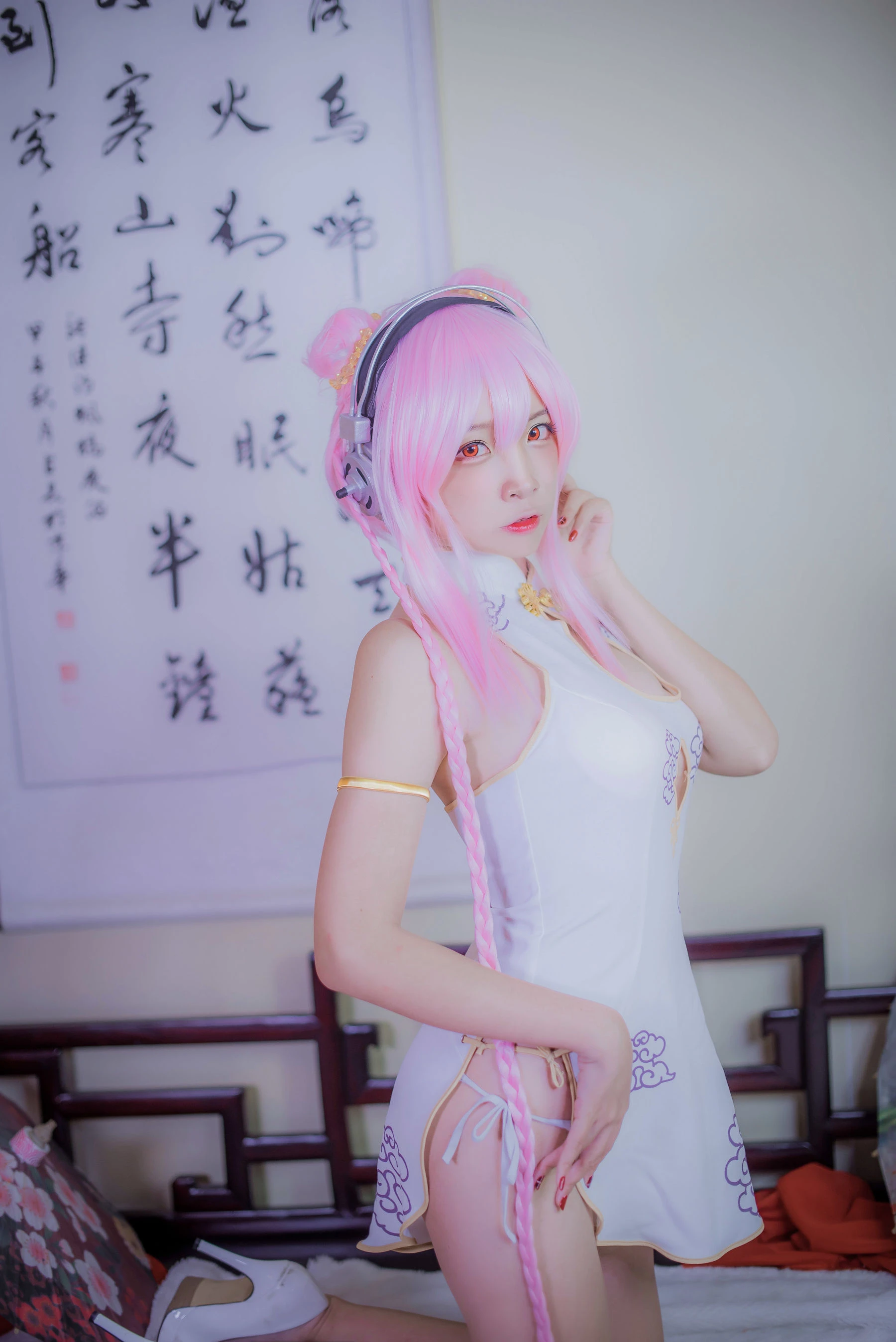 人气Coser二佐Nisa – 索尼子旗袍 [14P]插图1