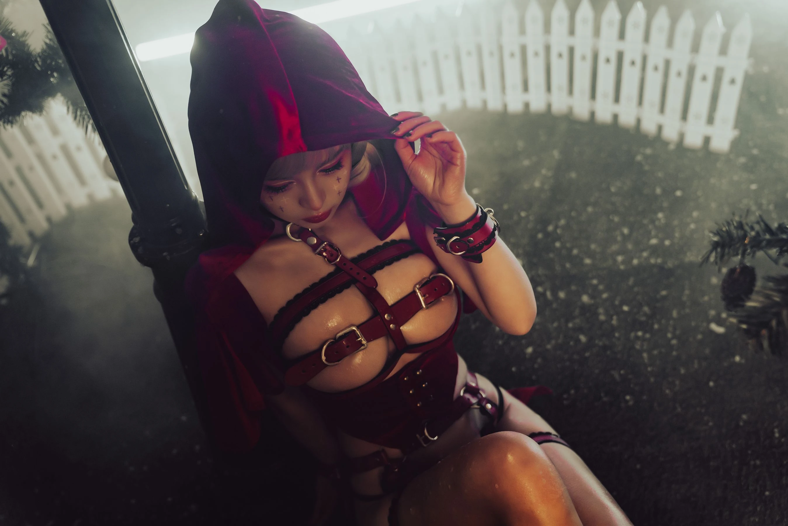 美少女晕崽 – 圣诞小红帽 [46P]插图1