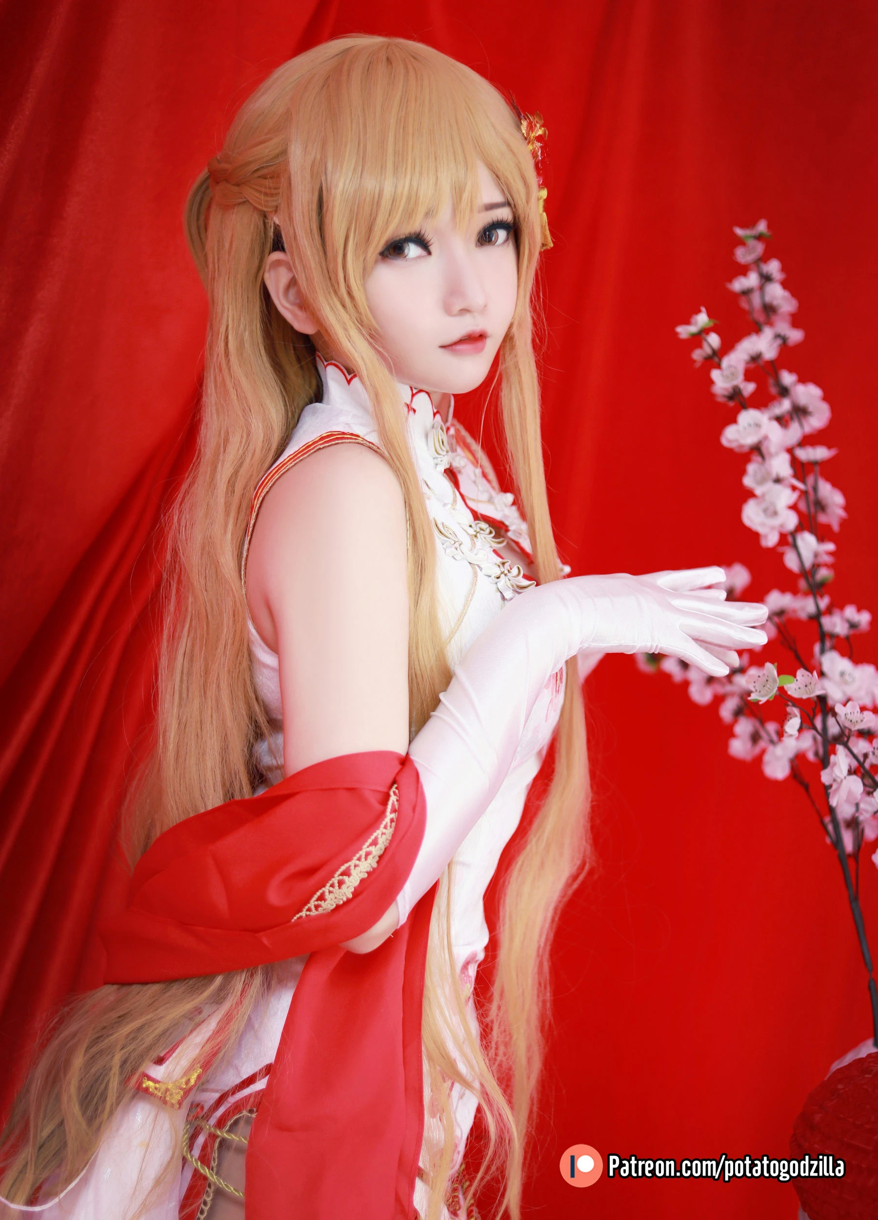 Potato Godzilla – Asuna Yuuki Qipao [53P]插图3