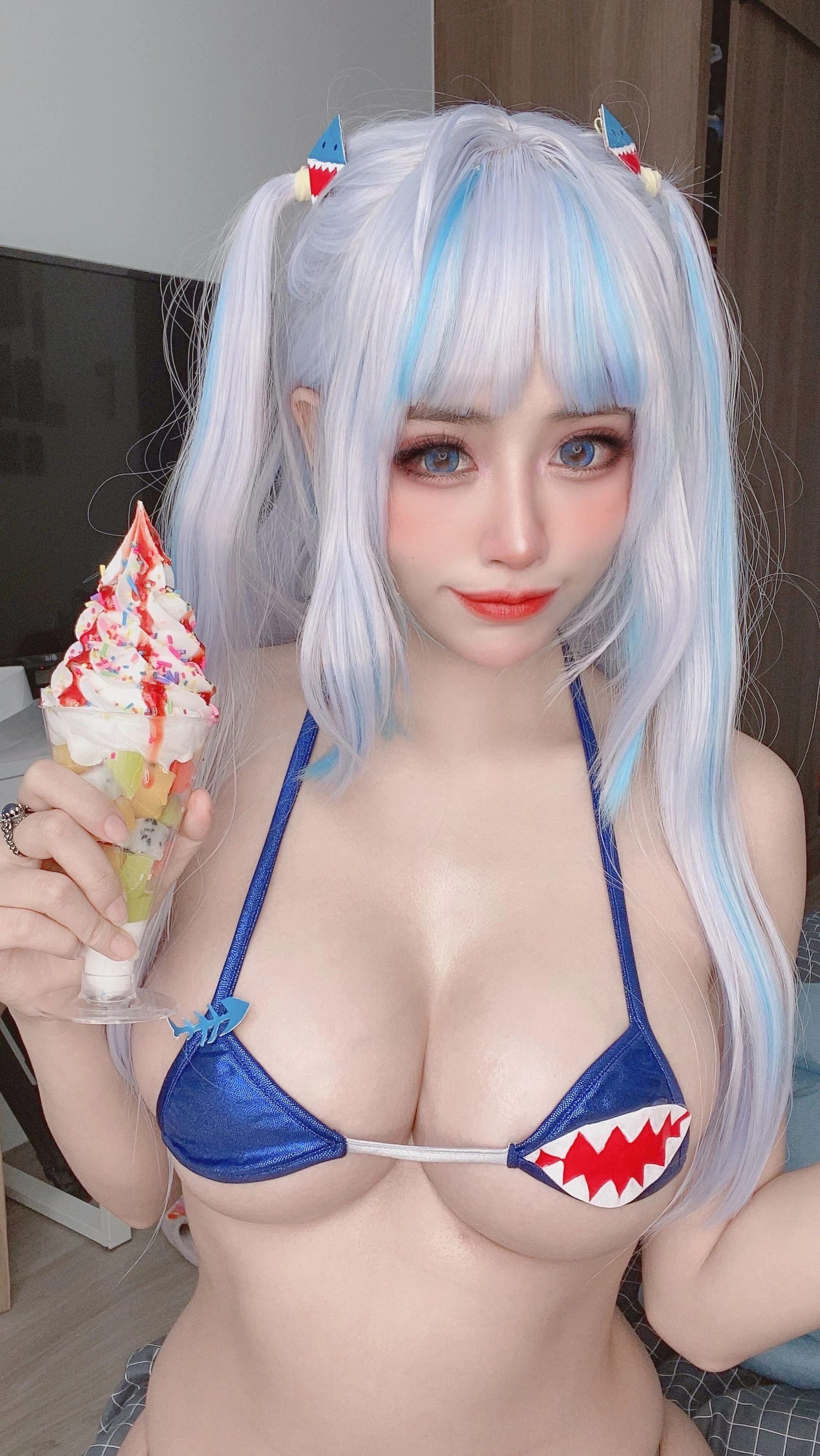 日本性感萝莉Byoru – Gura Selfies插图2
