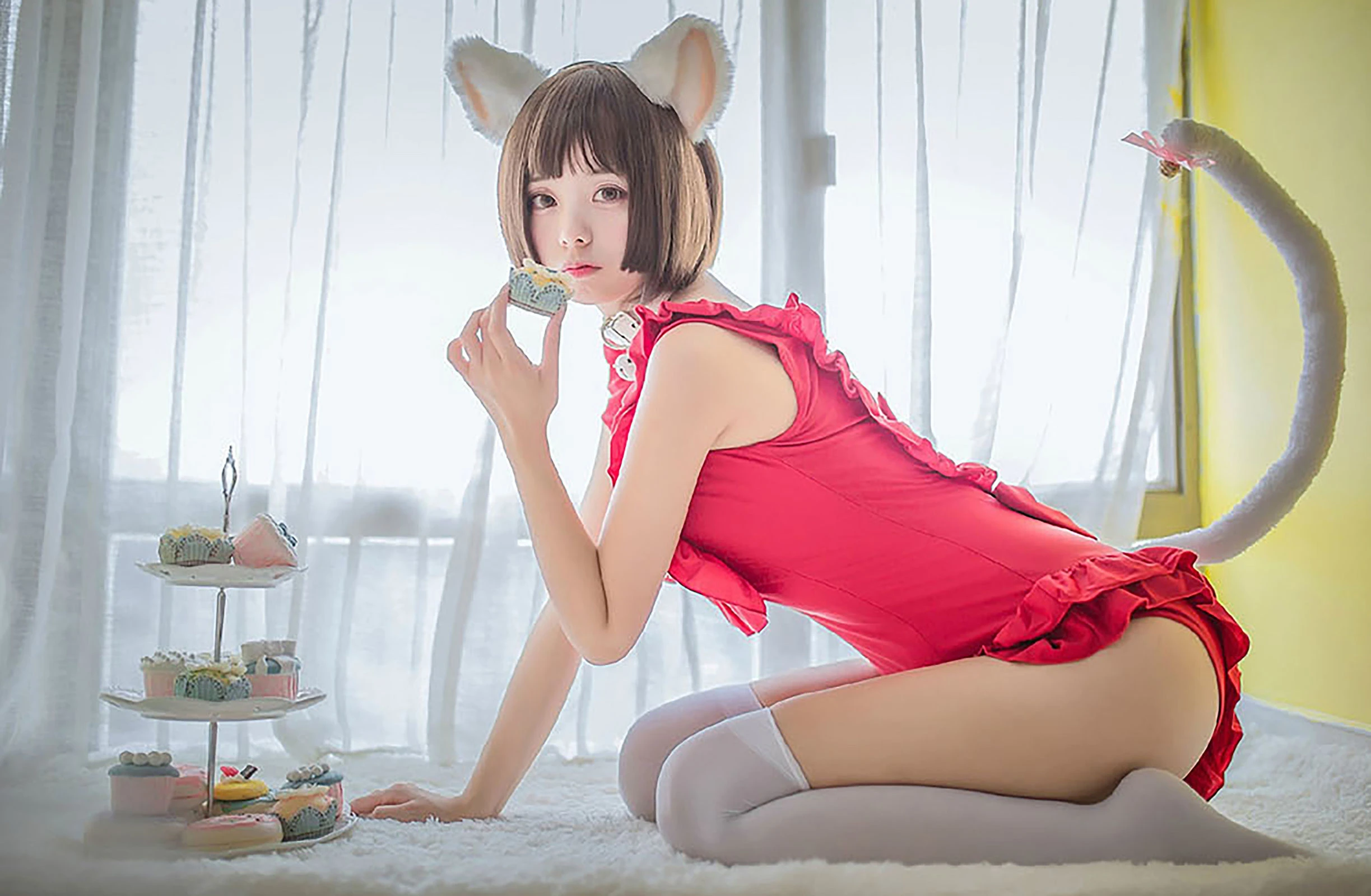 萌系小野妹子w – 猫系泳衣+魔法少女伊莉雅 [23P]插图4