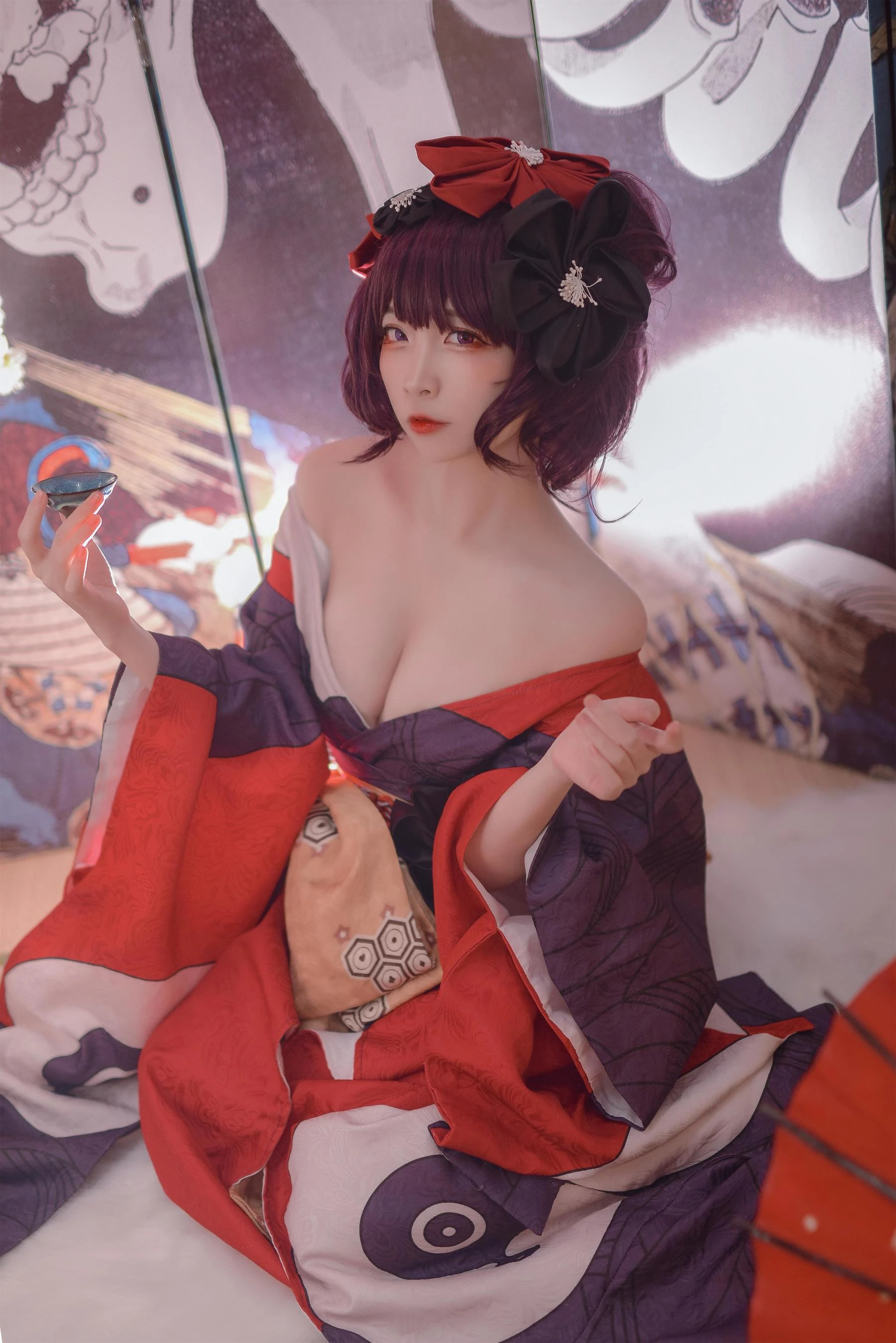 人气Coser二佐Nisa Fate葛饰北斋插图2