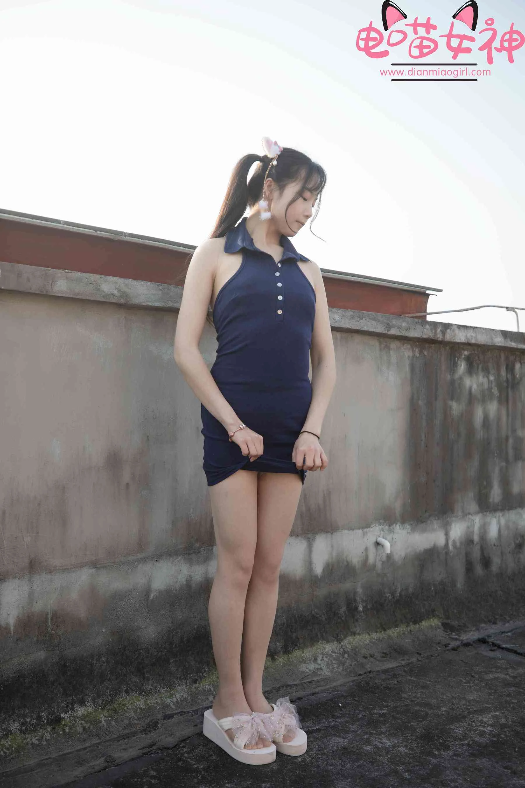电喵女神 – 灵唯 天台 [77P]插图6