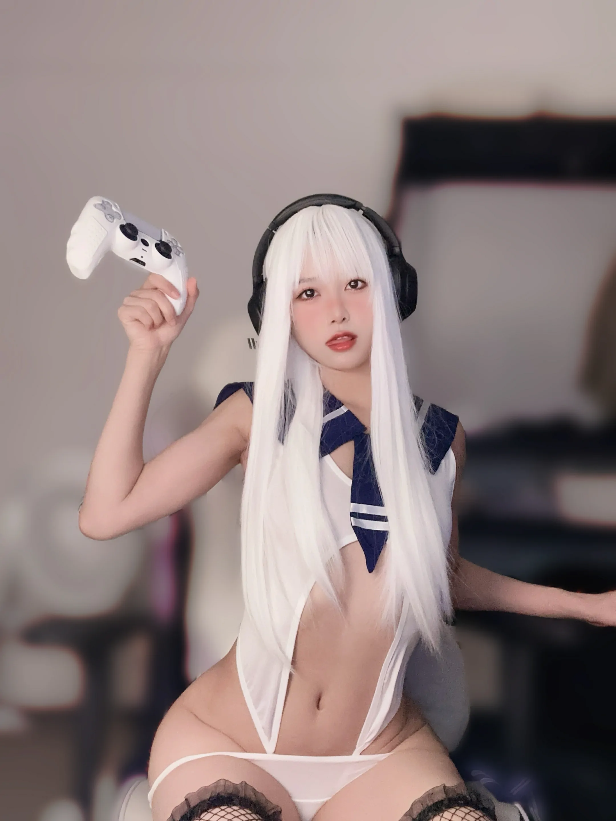 布丁大法 – 白毛女友 [27P]插图3