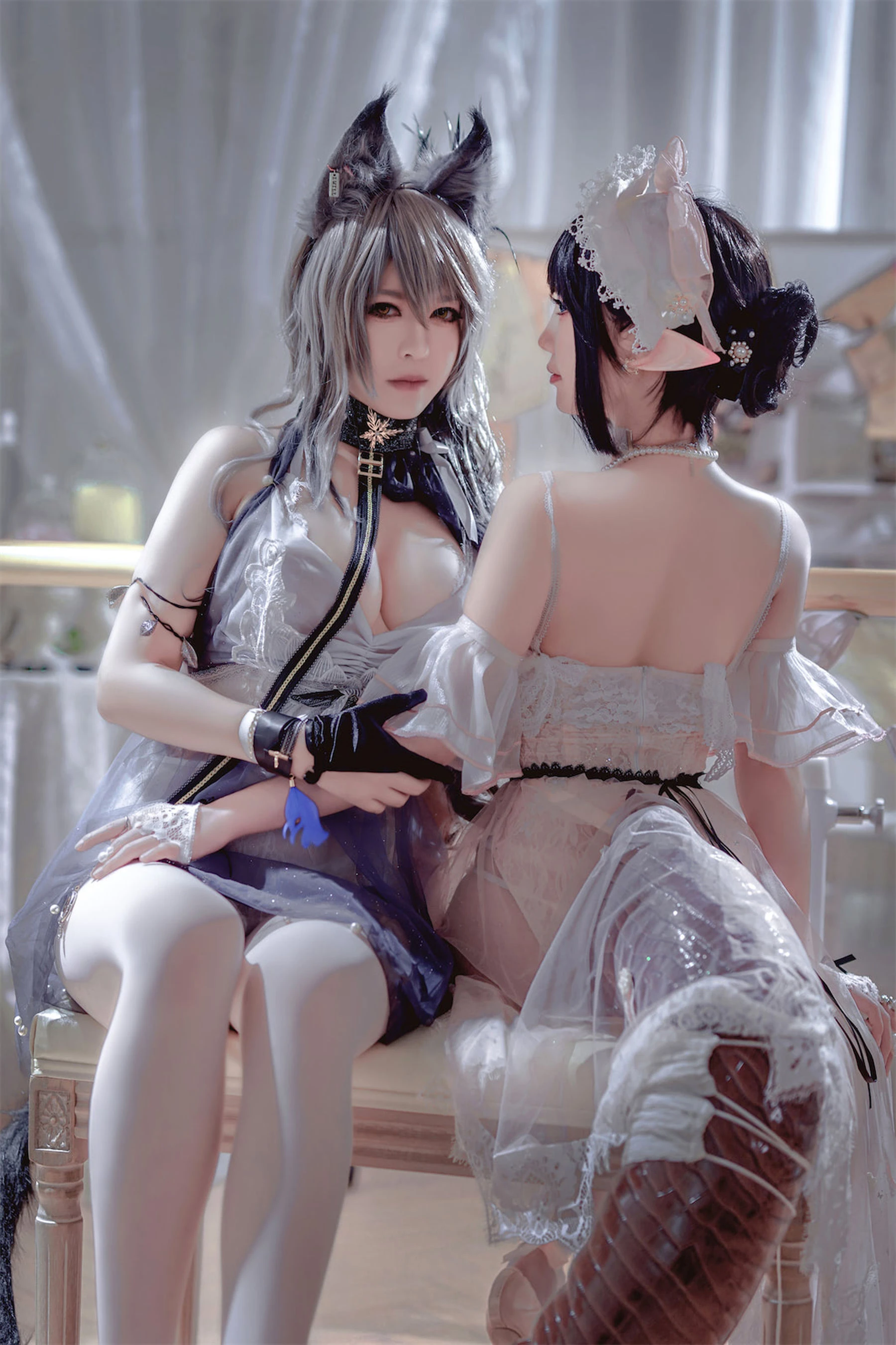 面饼仙儿&半半子 – Arknights 黑x森蚺バレエ插图6