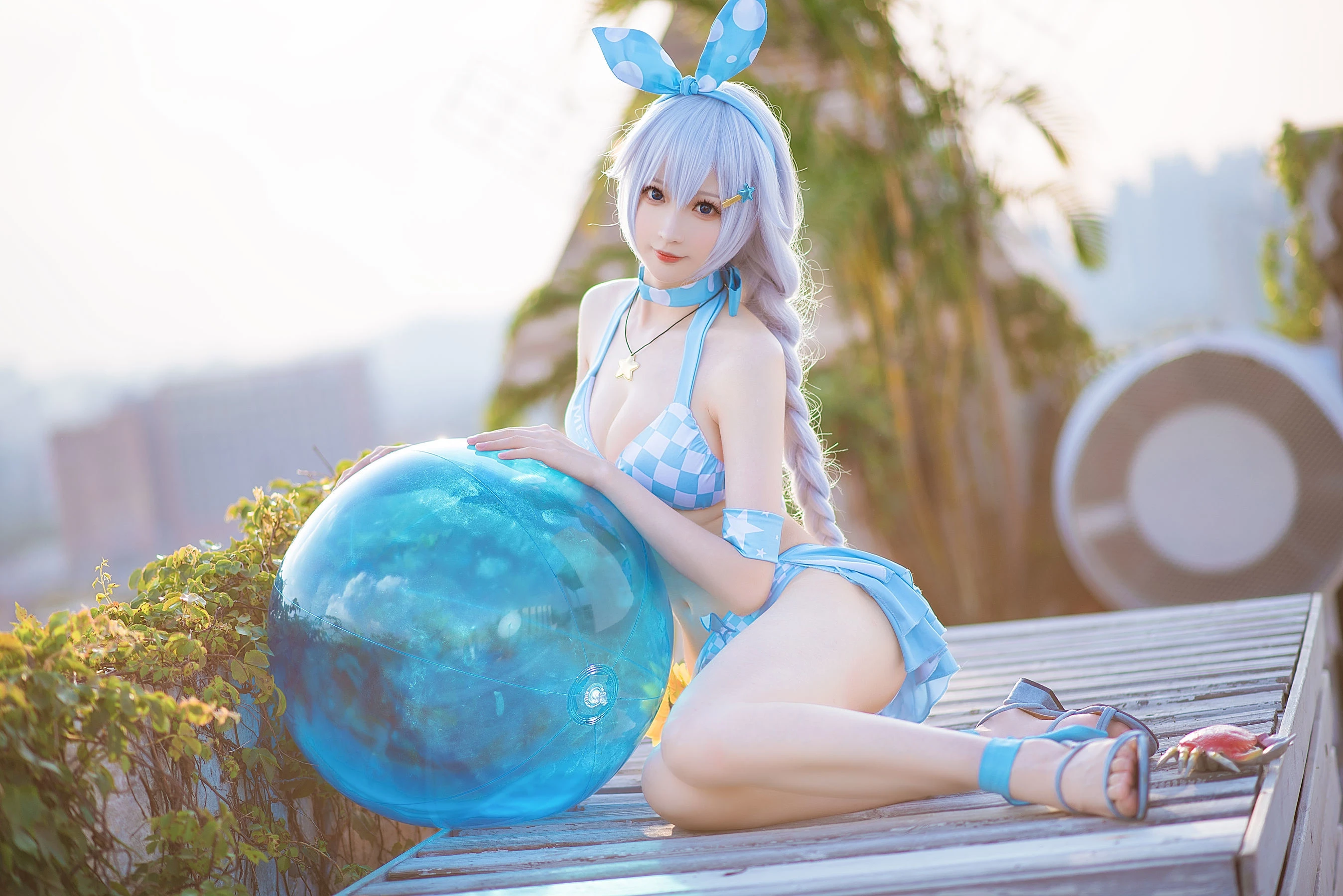 Coser小姐姐南宫 – 琪亚娜泳装 [21P]插图6