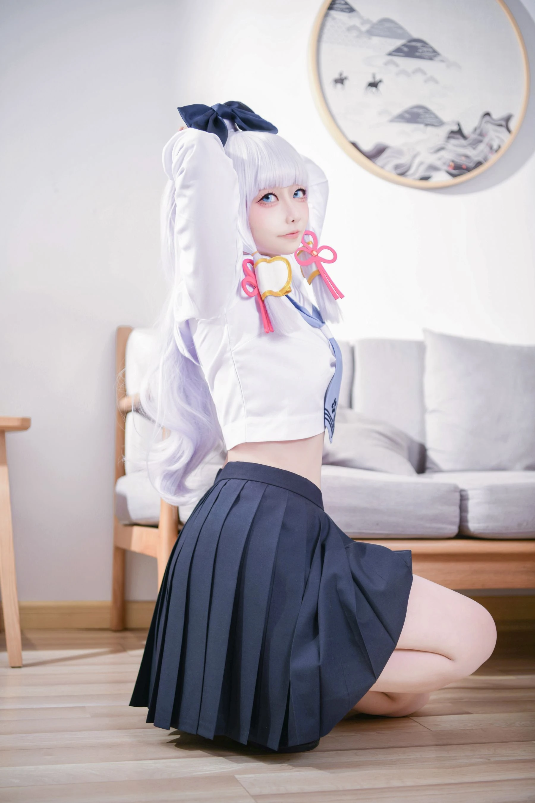 章鱼娘 – 原神 神里綾華 JK插图5
