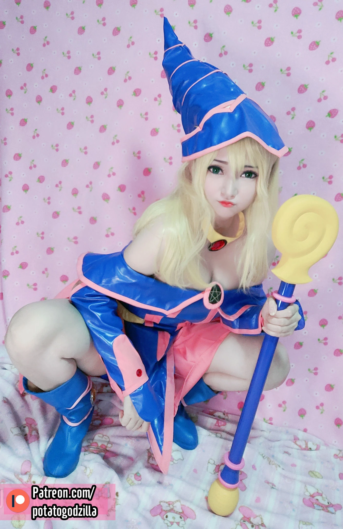 Coser小姐姐Potato Godzilla – Dark Magician Girl插图4