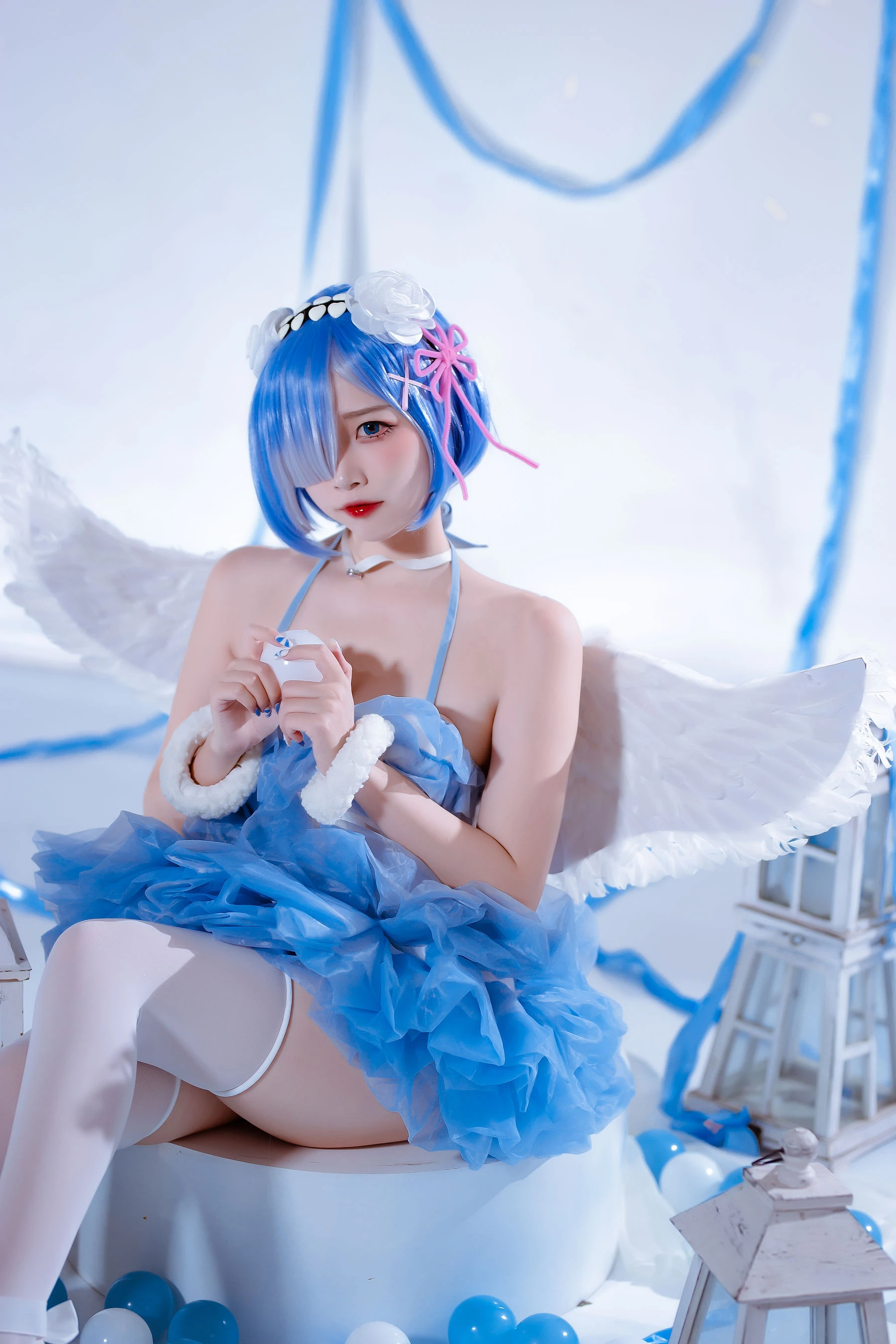人气Coser二佐Nisa – 蕾姆天使 [15P]插图6