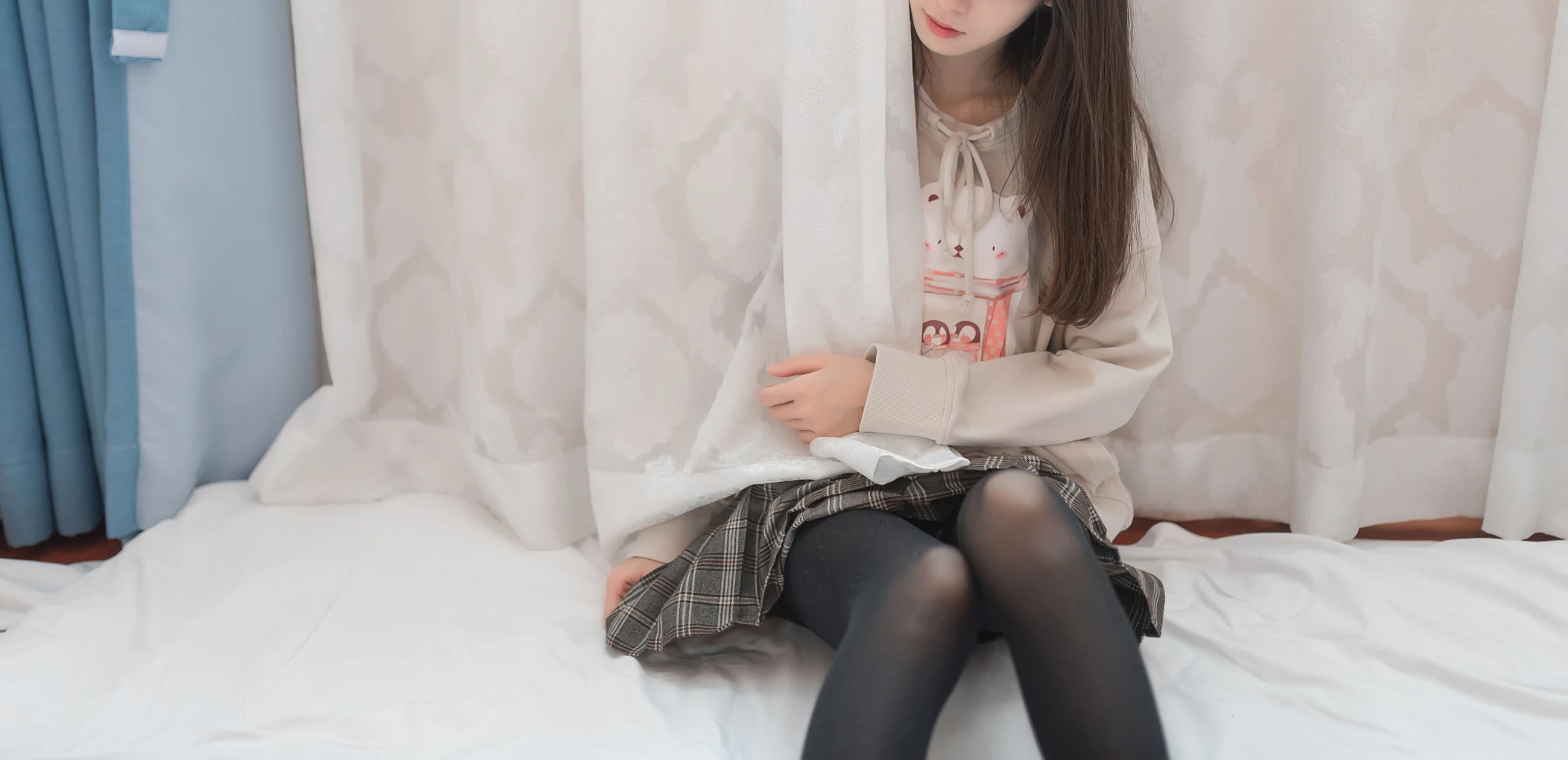 动漫博主九曲Jean 窗帘后的朦胧插图6