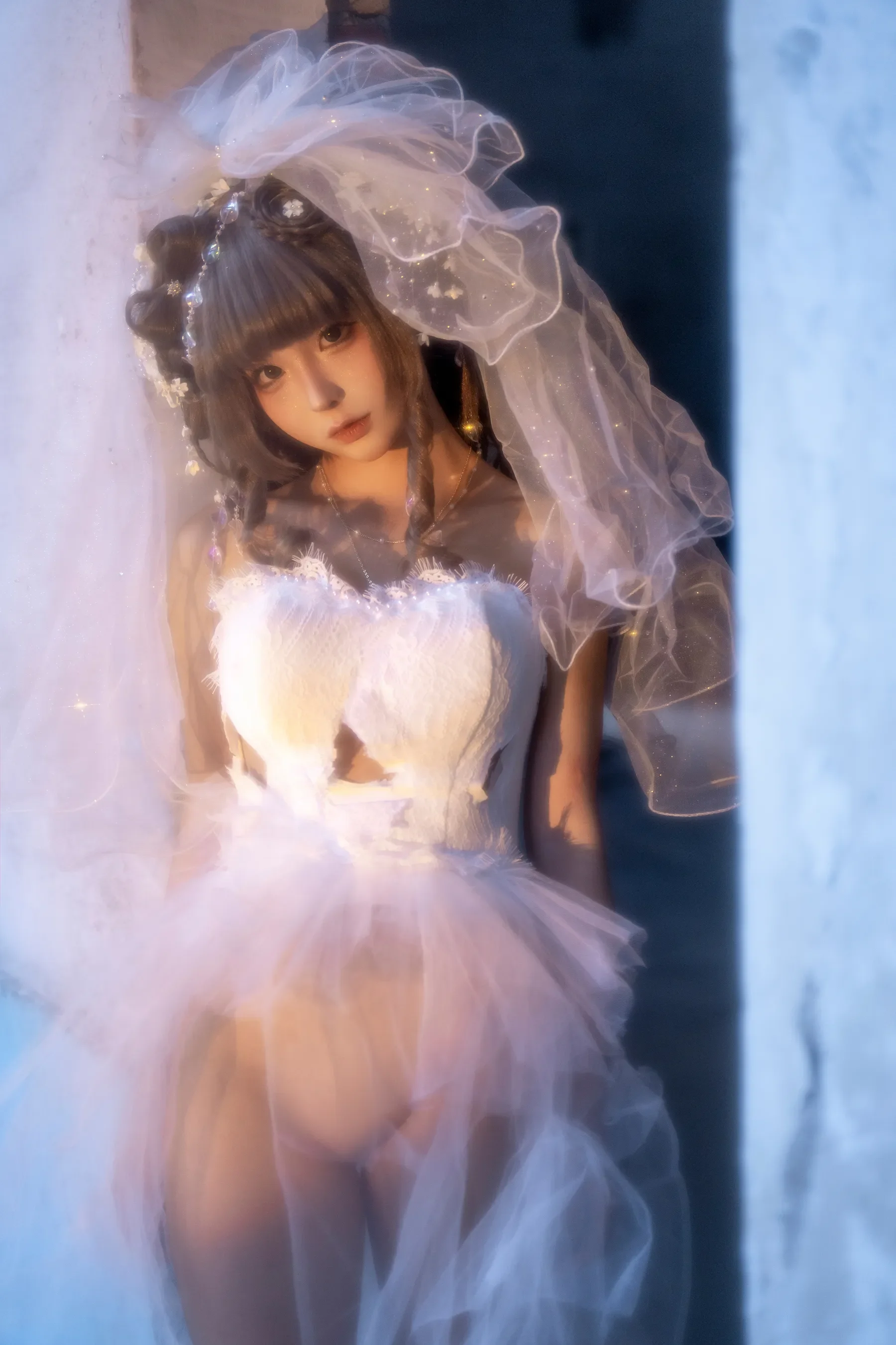 蠢沫沫 – 废墟婚纱 [61P]高清在线欣赏-撸撸奈子