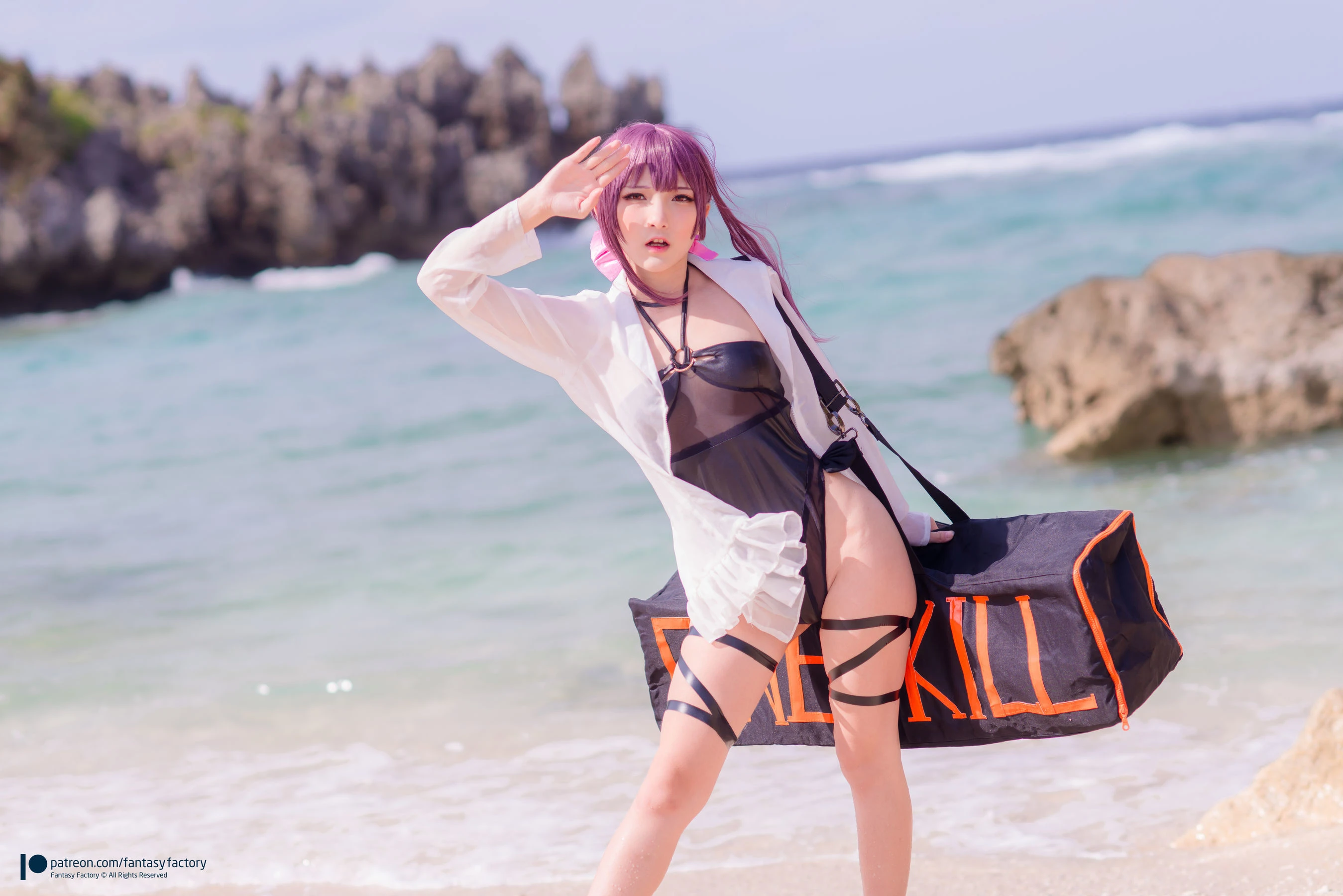[Fantasy Factory] 小丁Cosplay – 海滩风情插图3