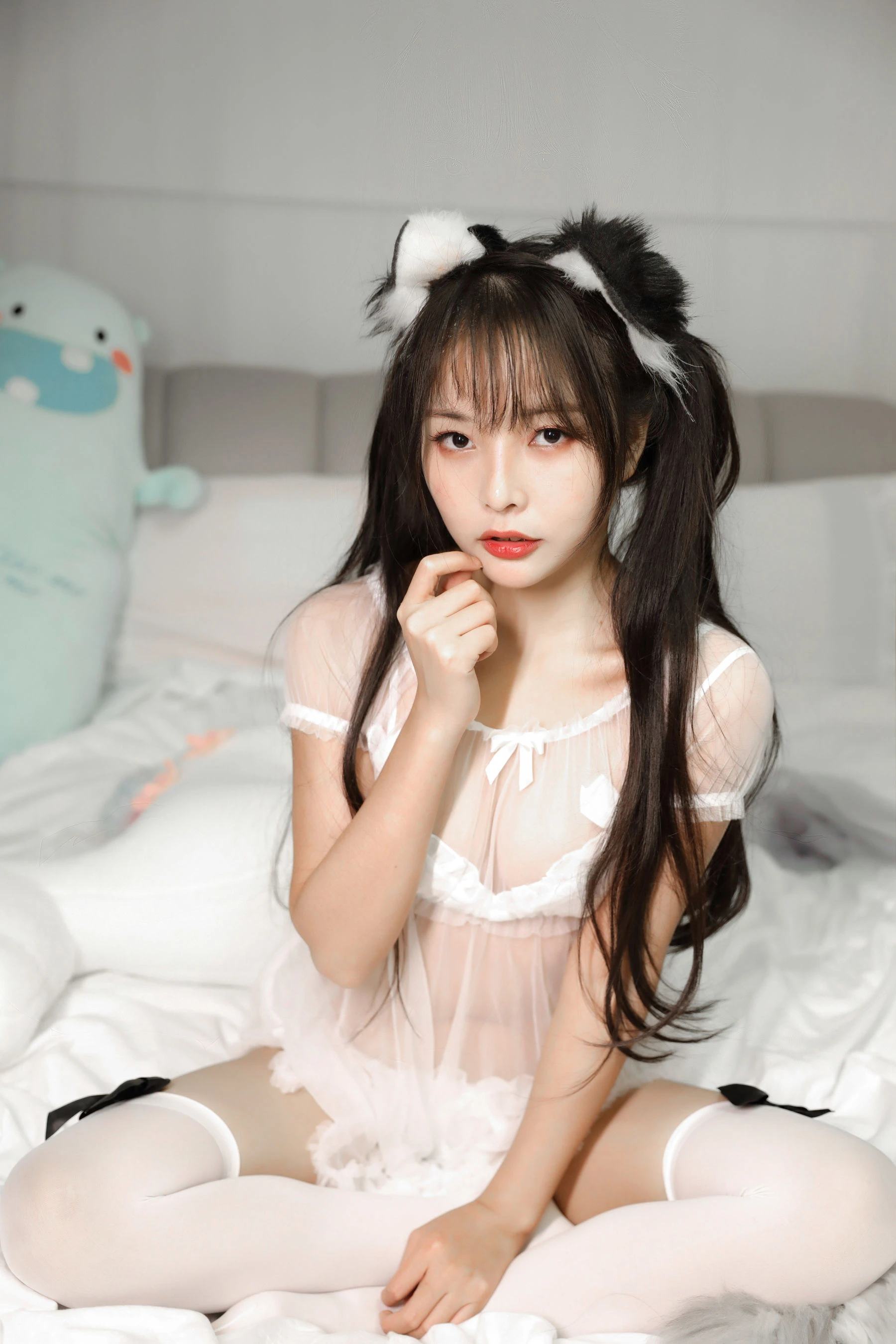 苏嫣嫣阿姨 – 白色猫耳头饰插图2