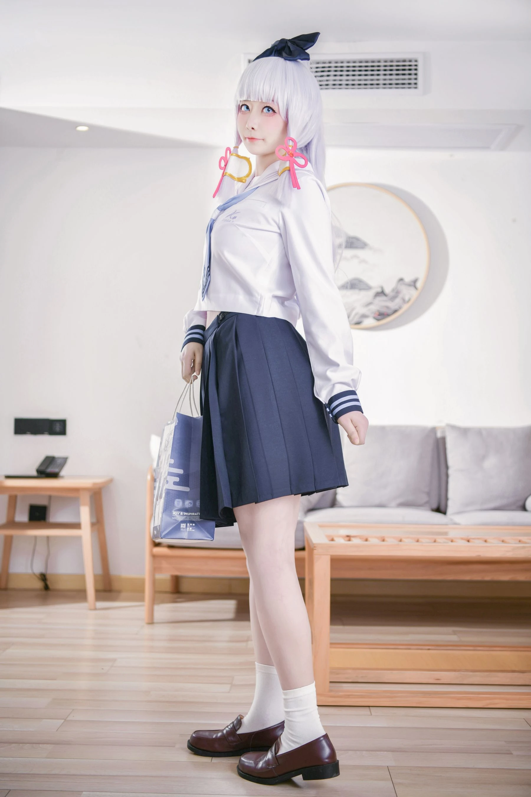 章鱼娘 – 原神 神里綾華 JK插图4