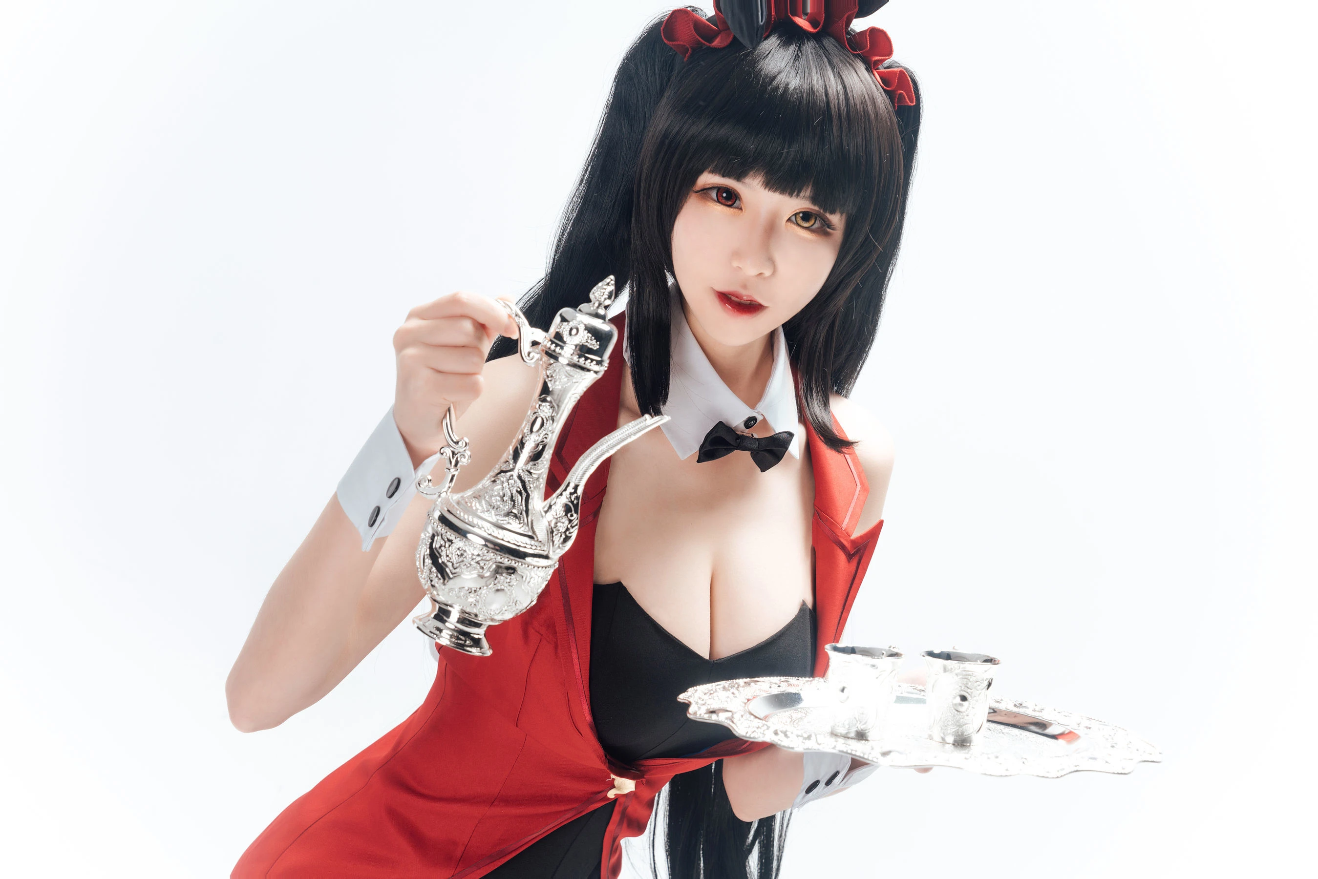 动漫博主爱老师_PhD 狂三 兔女郎 [9P]插图2
