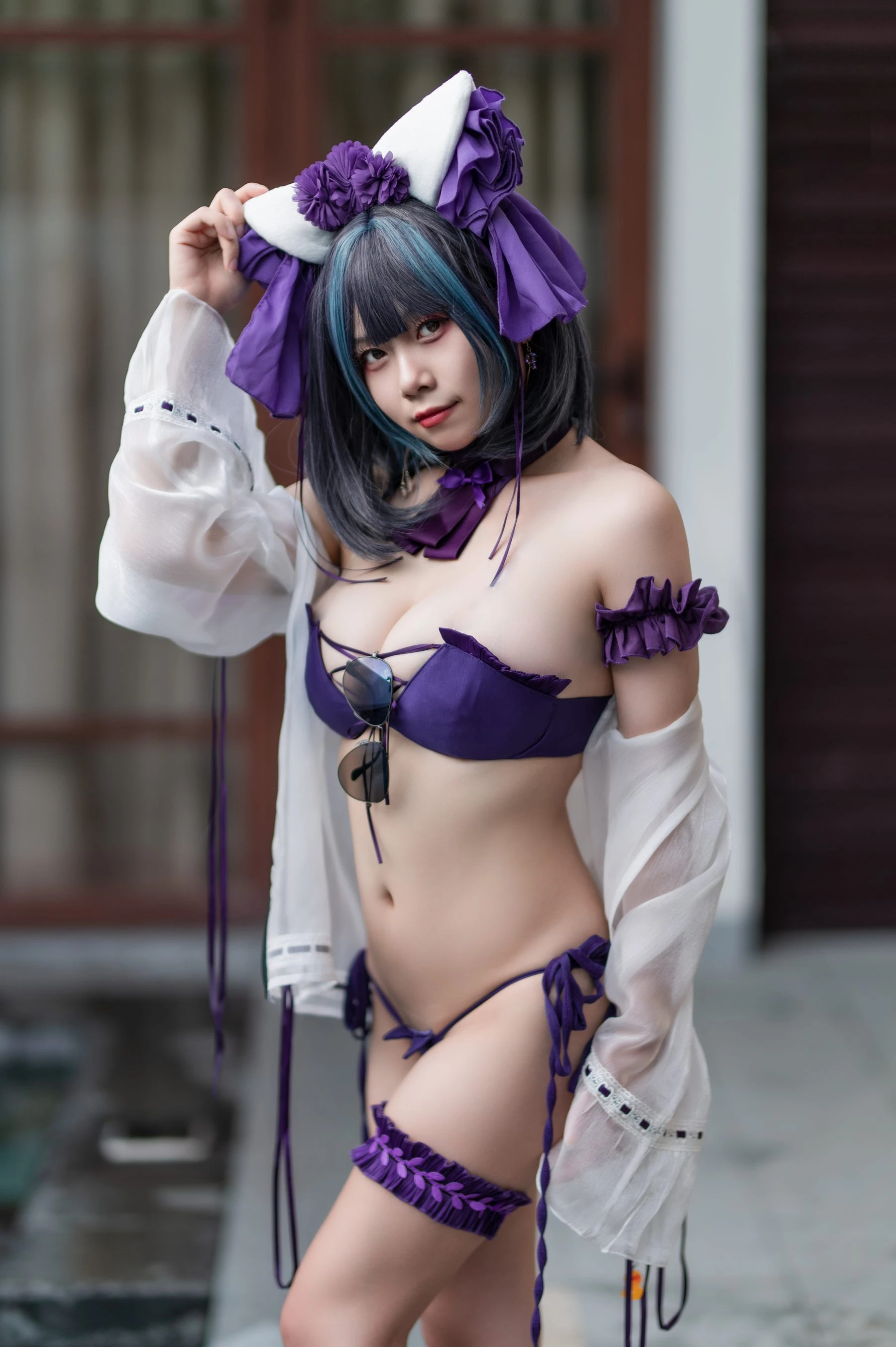 末夜787 – 舰长 柴郡泳装 [31P]插图5