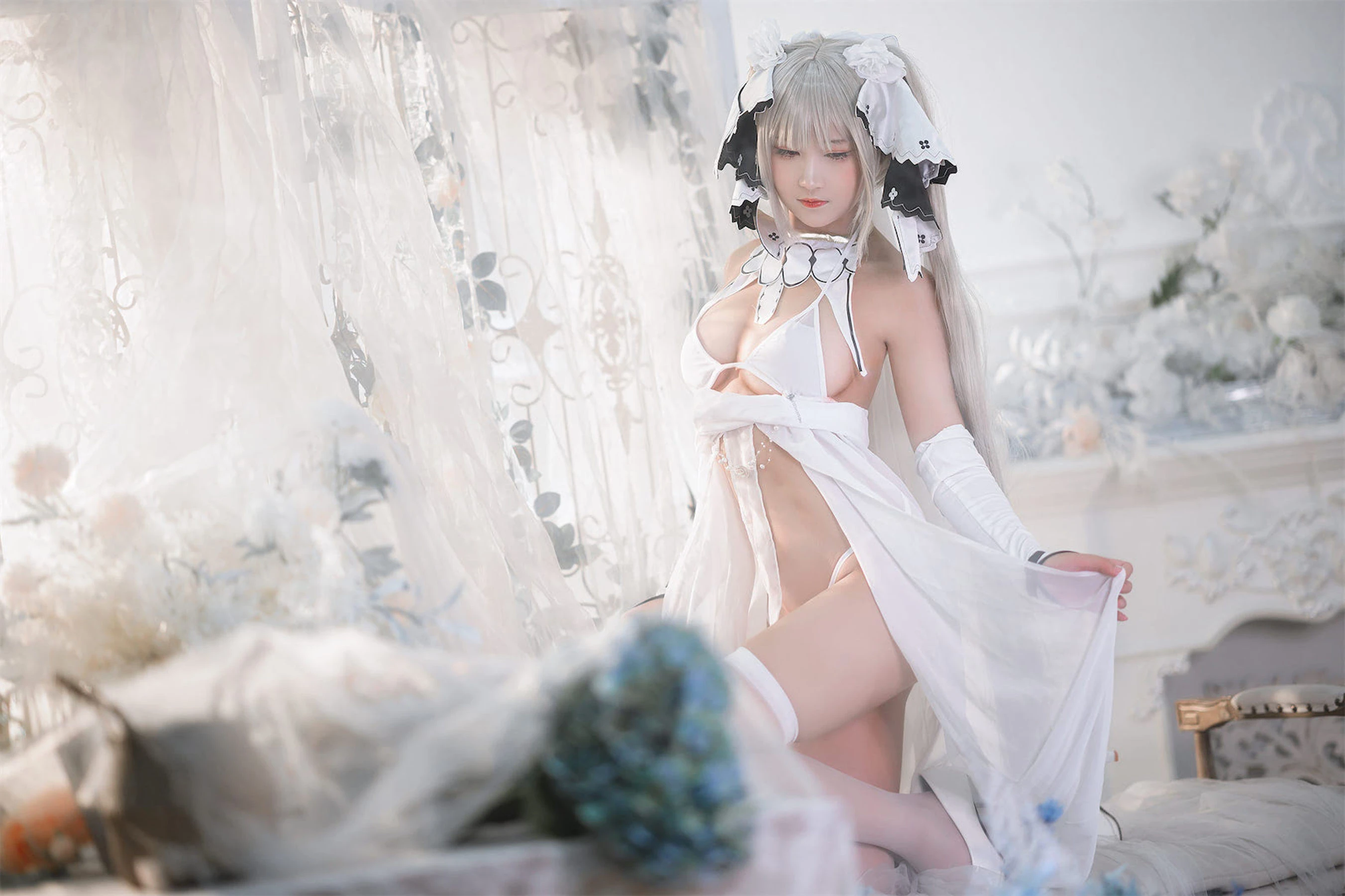 微博妹子三度_69 – 可畏白纱插图5