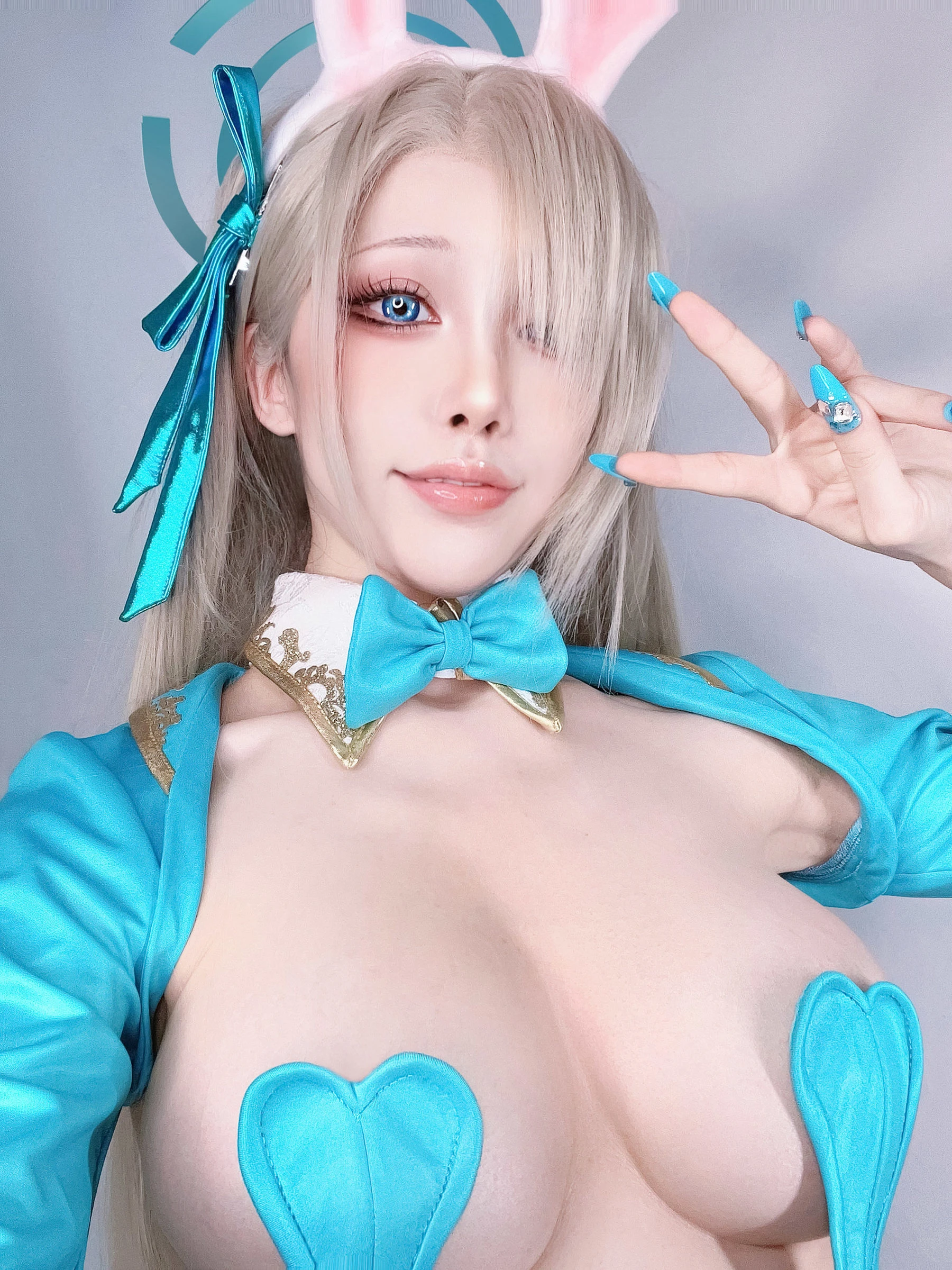 动漫博主水淼aqua – 一之濑明日奈-兔女郎1 [20P]插图3