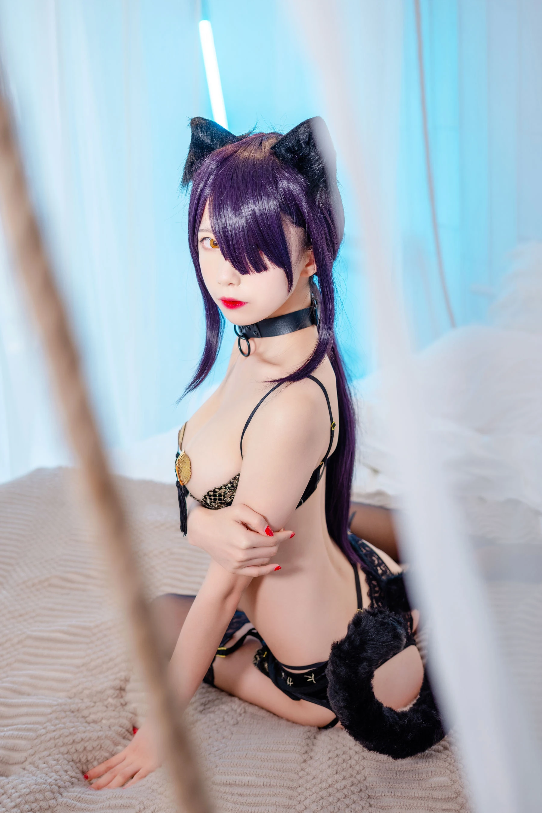 动漫博主水淼aqua 黑猫插图4