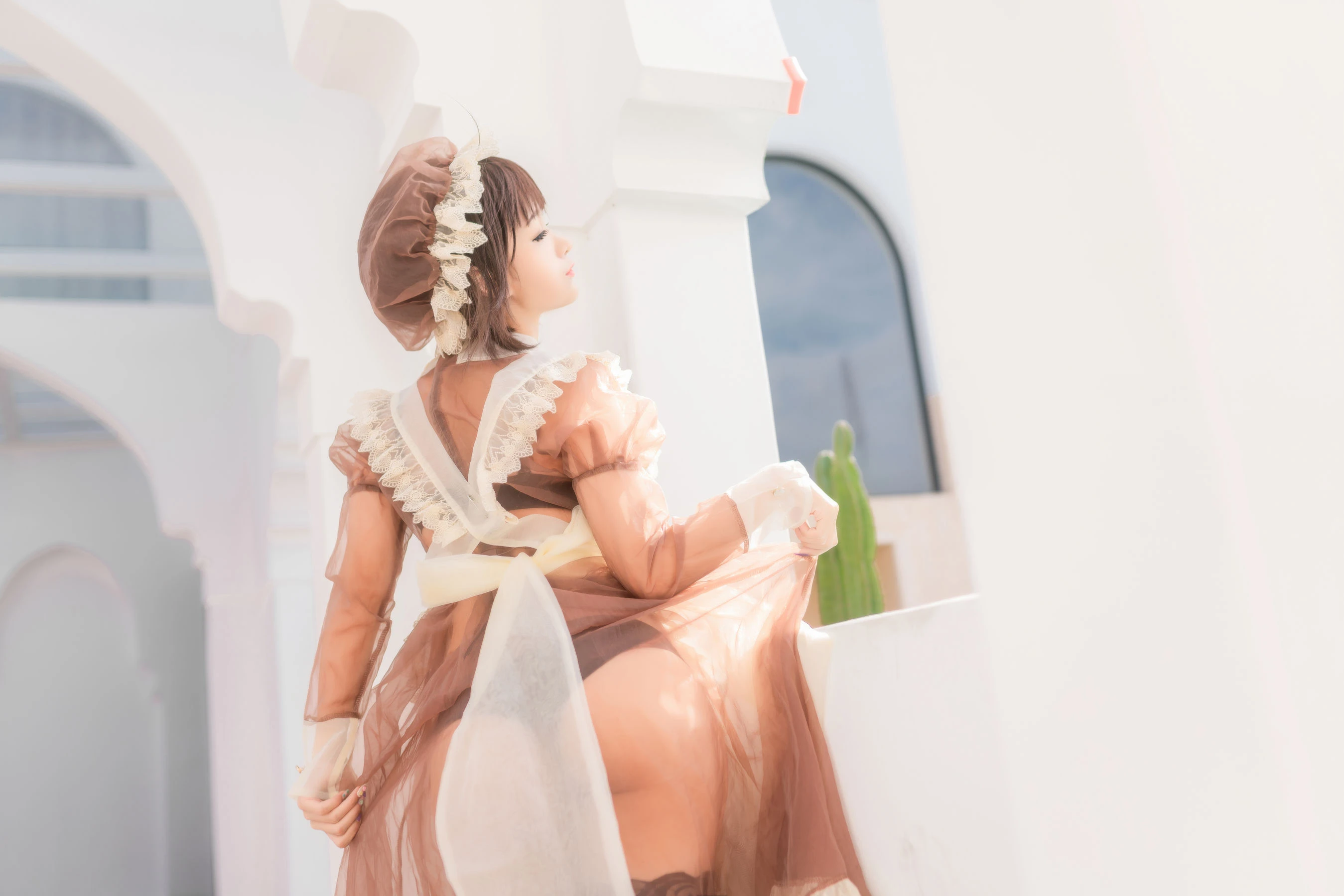 动漫博主蠢沫沫 – 纱-室外女仆 [40P]插图4