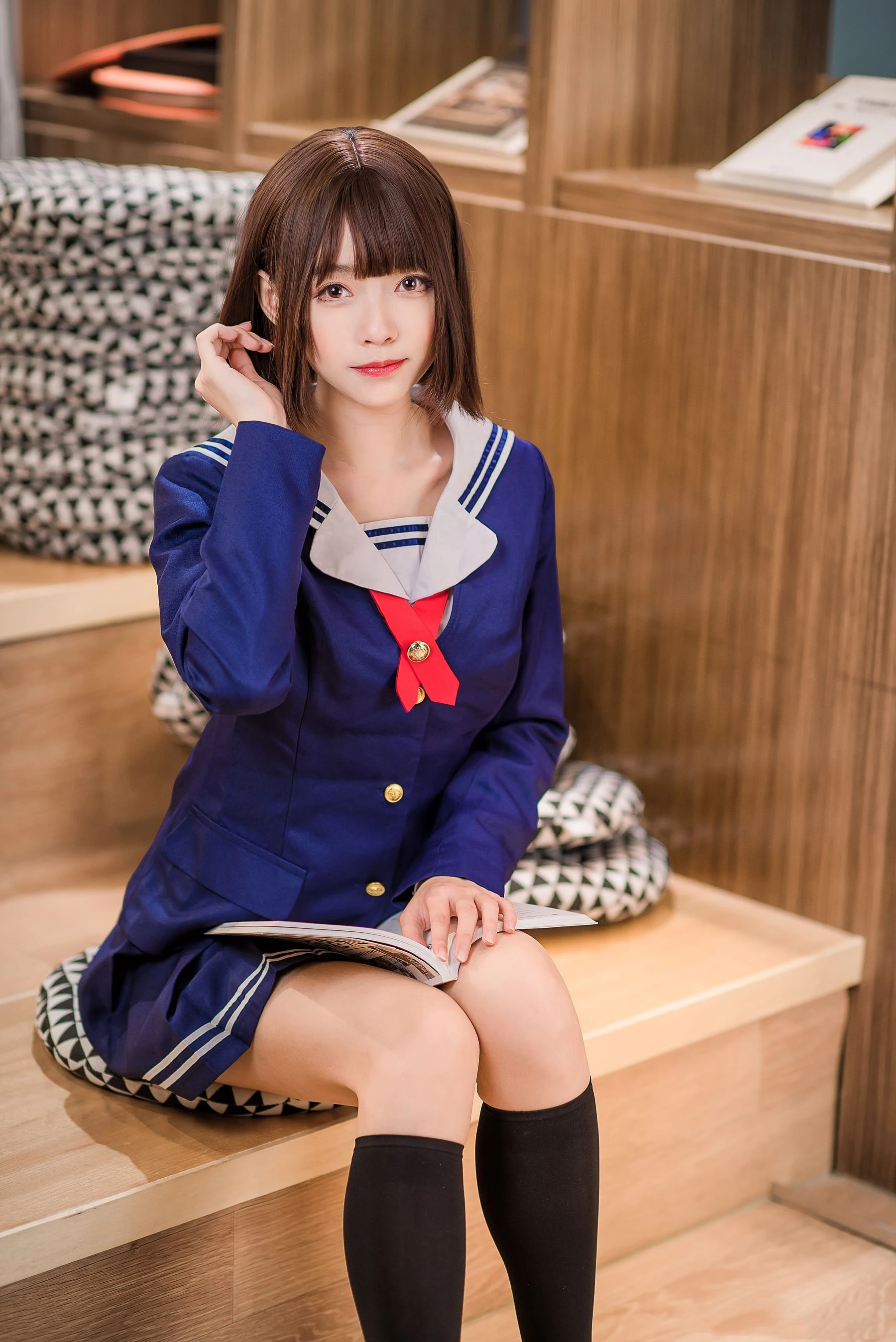 动漫博主大大卷卷小卷 – 加藤惠校服 [19P]插图5