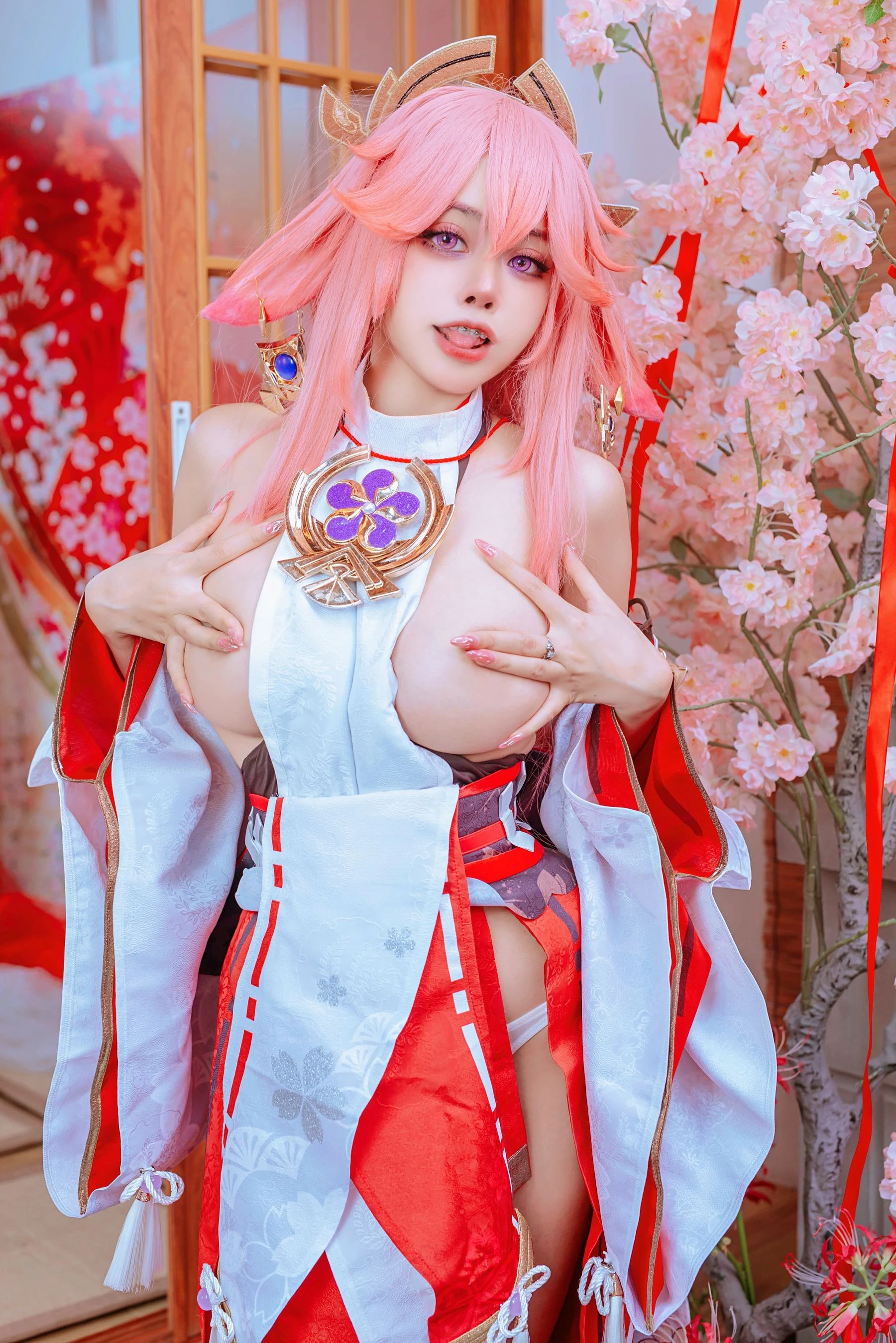 日本性感萝莉Byoru&Yae Miko Raiden Shogun [94P]插图6