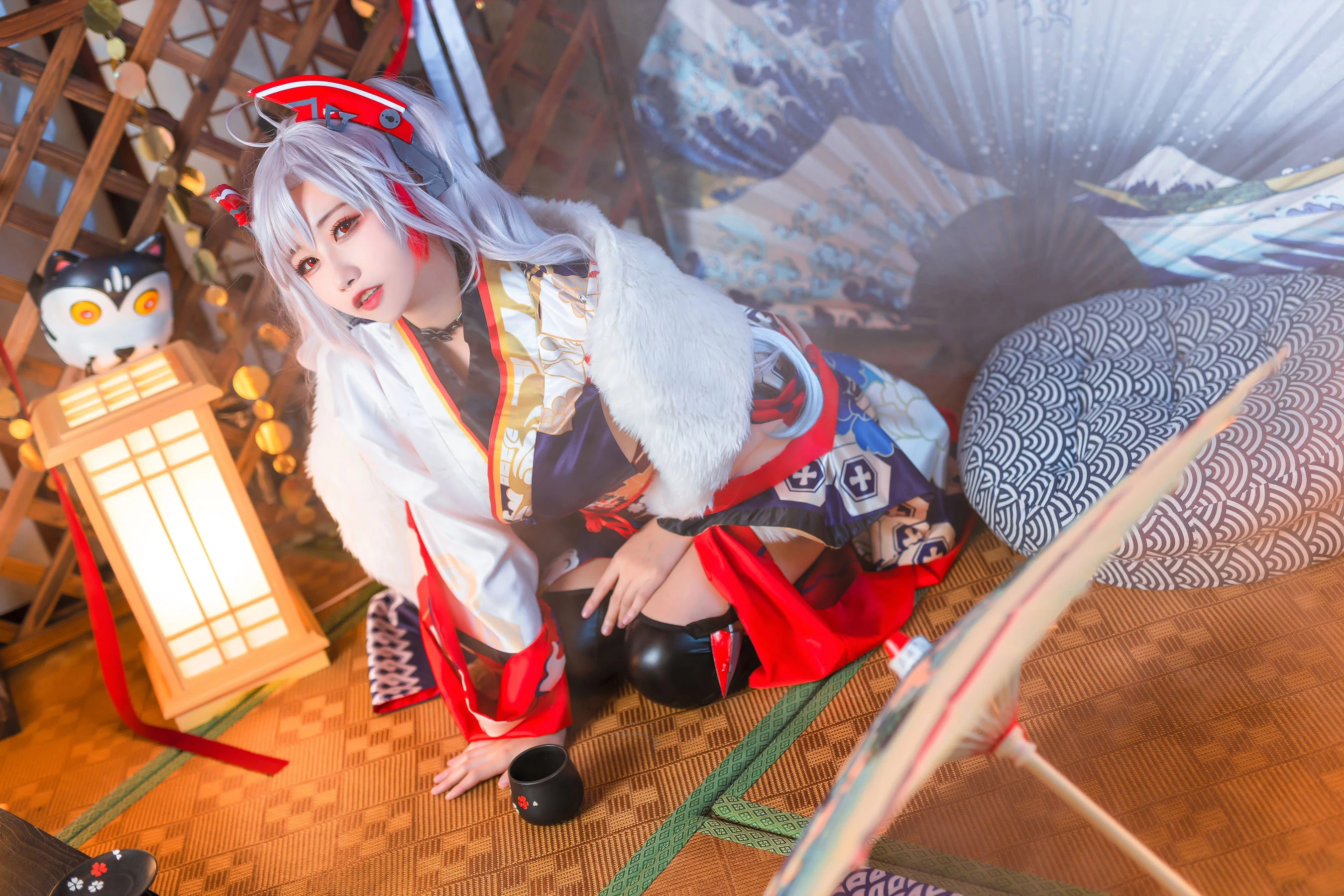 微博妹子Momoko葵葵 – 欧根之和服 [20P]插图1