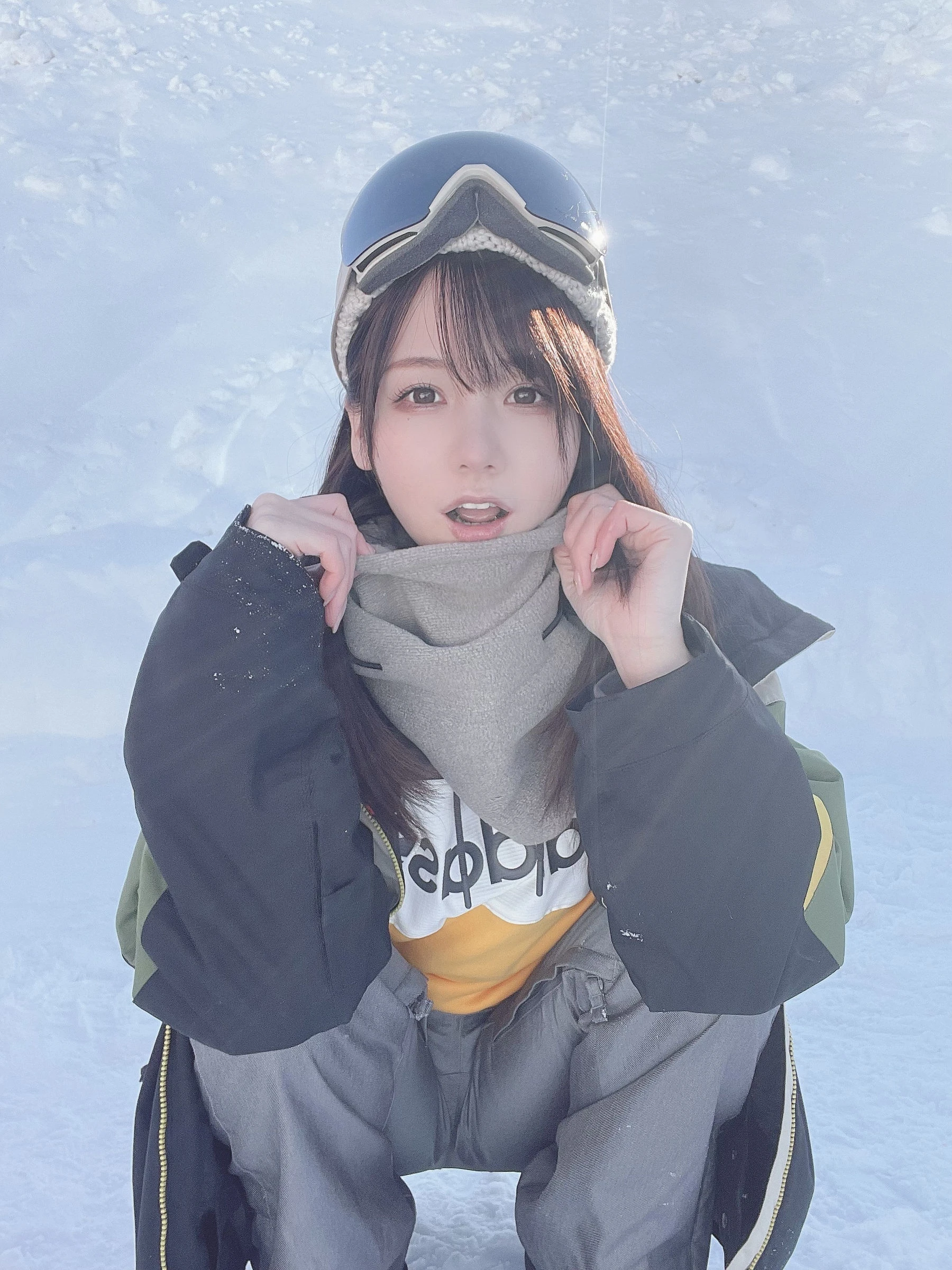 日本甜美COSERけんけん[fantia] 20220131-スノボウェア插图1