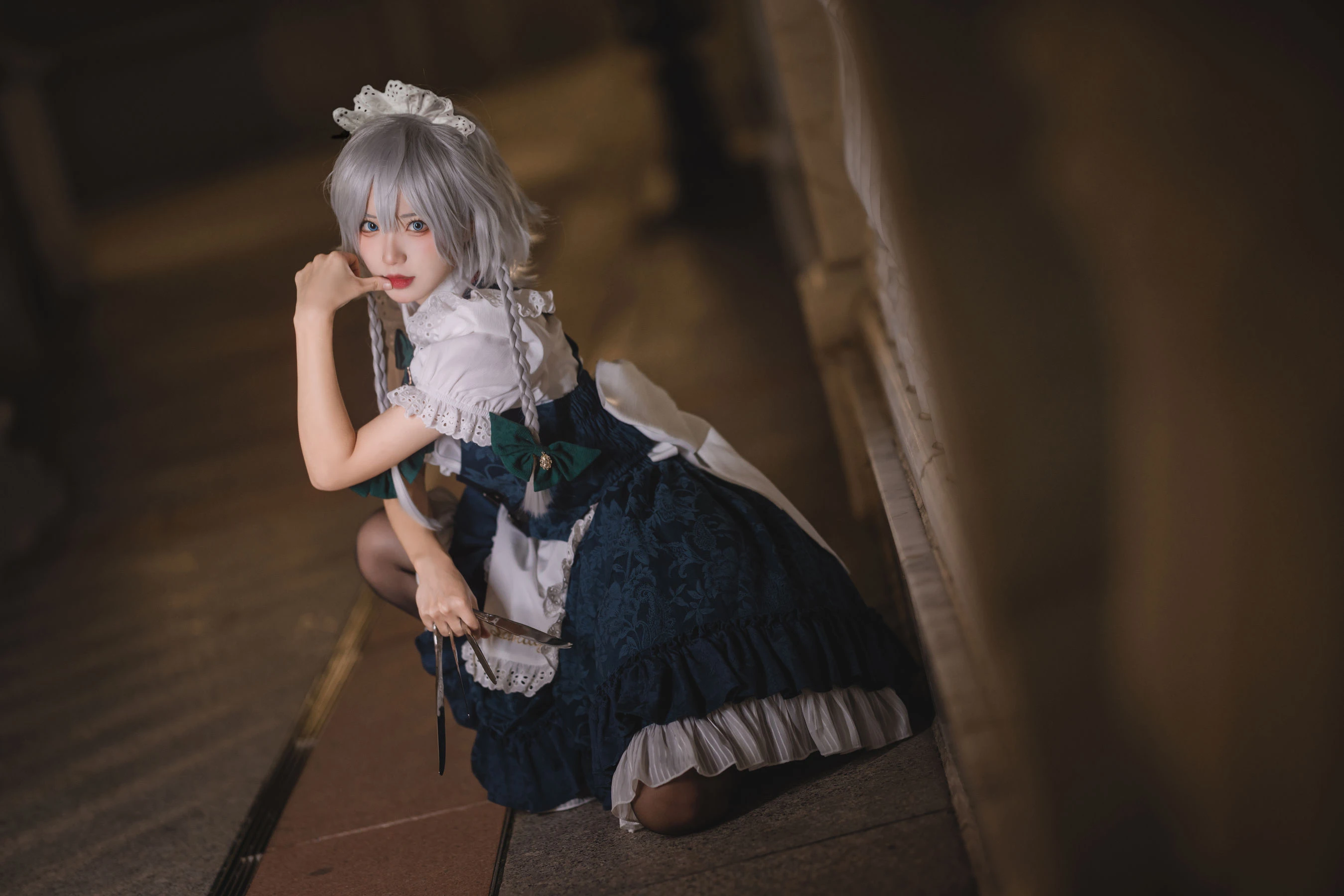 花柒Hana – 星雨咲夜女仆 [9P]插图2