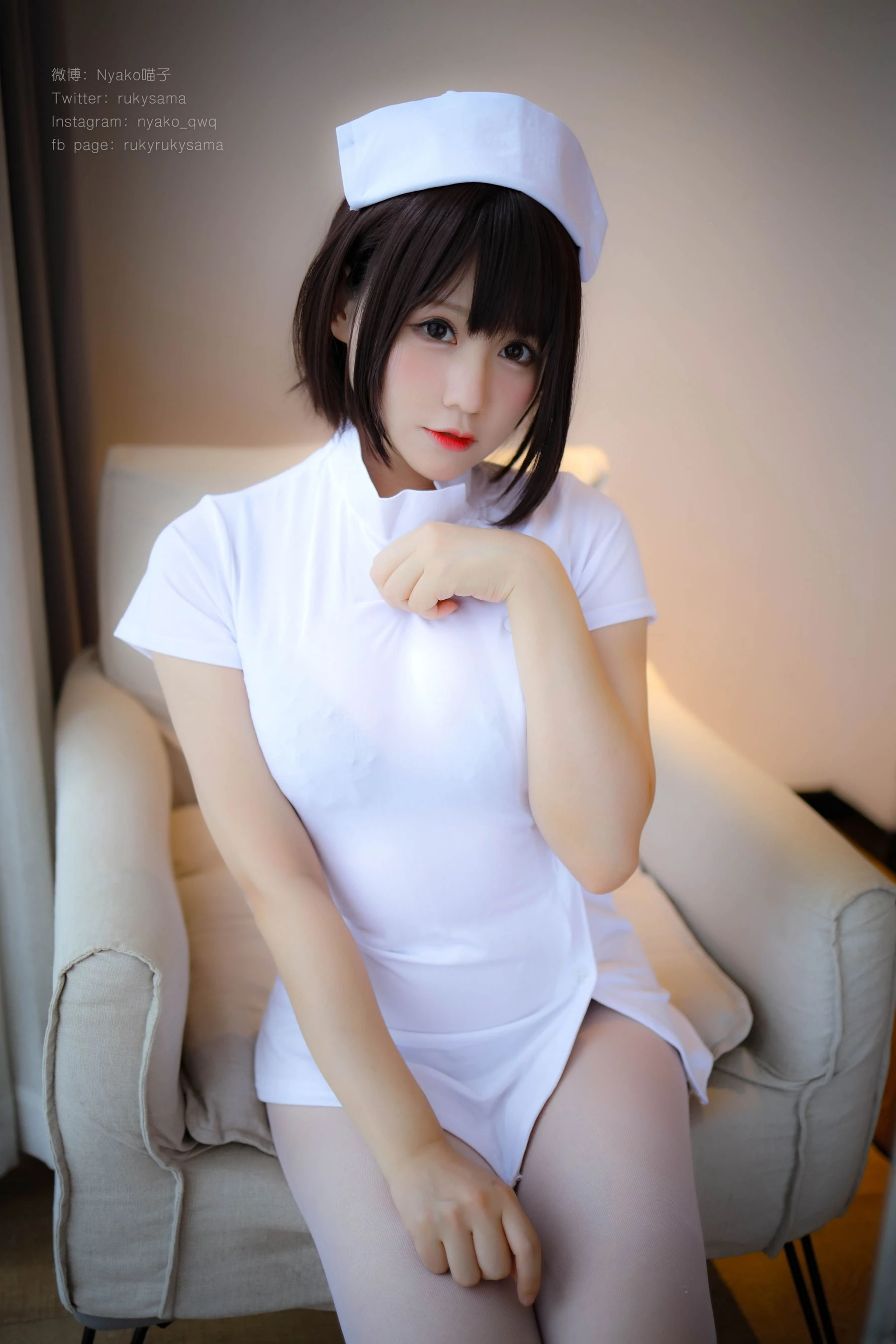 萌妹子Nyako喵子 白丝护士服 [78P]插图5