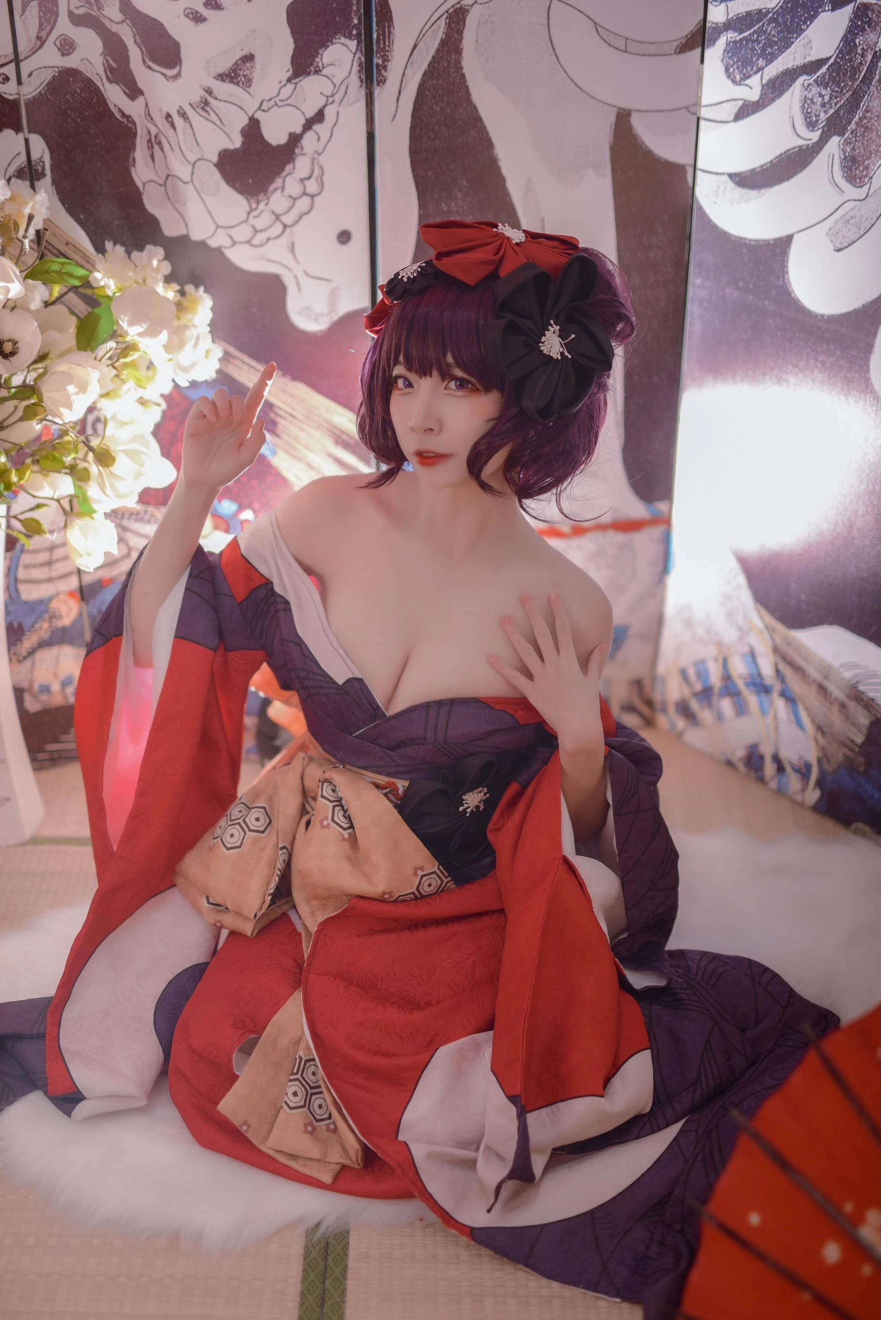 人气Coser二佐Nisa Fate葛饰北斋插图1