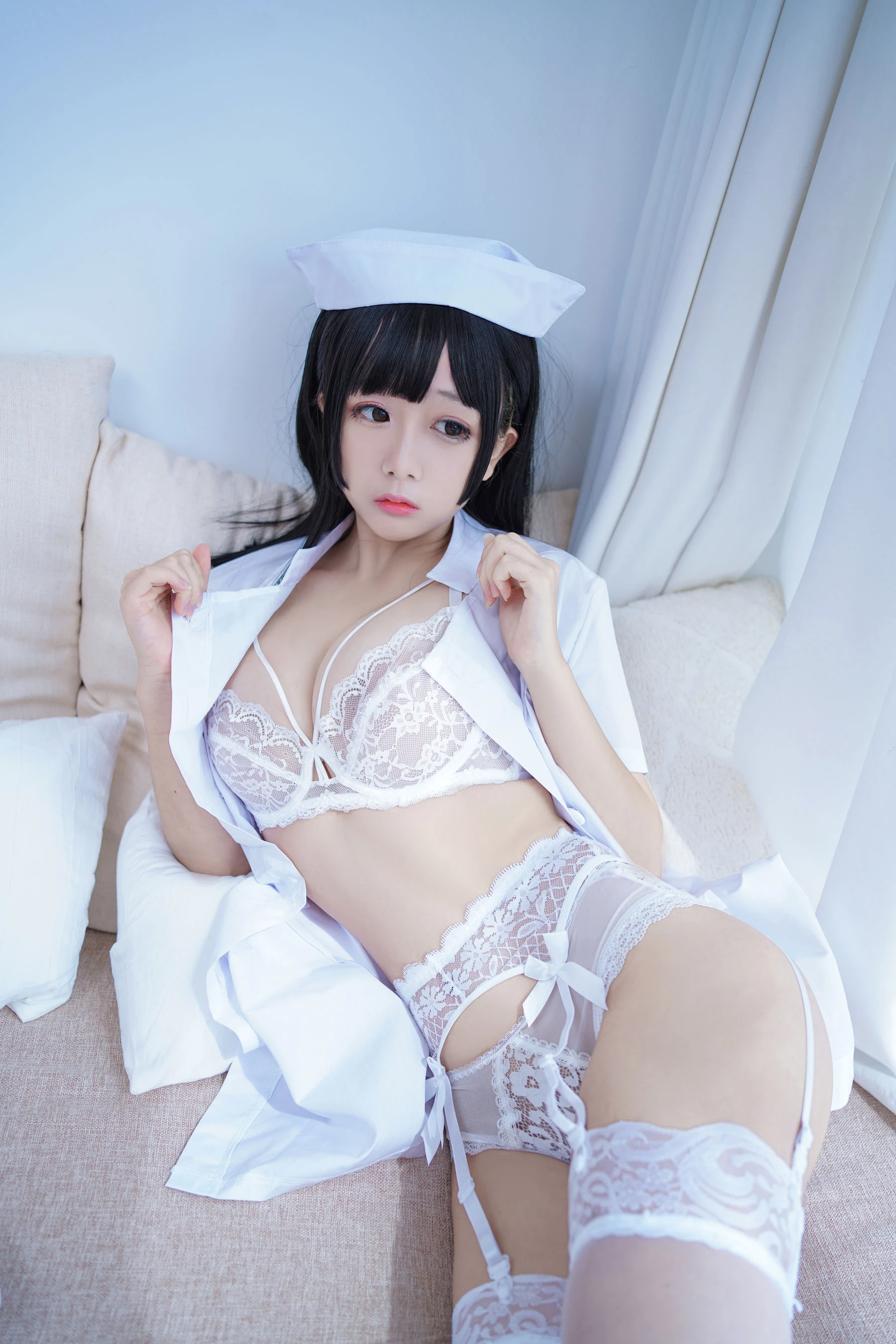 Cosplay日奈娇 – 纯白护士 [87P]插图2