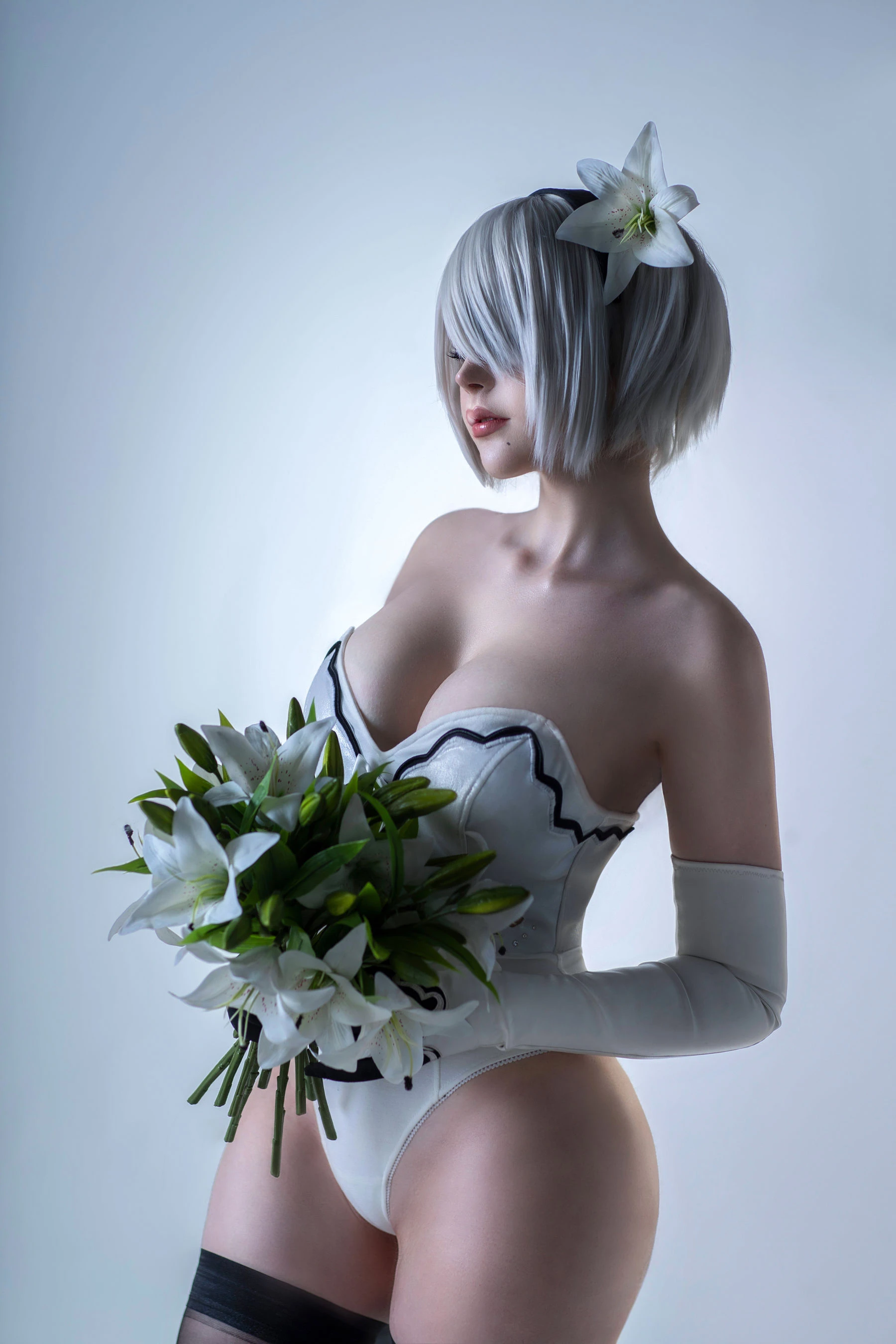 国外美女SayaTheFox – 2B Floral [10P]插图2