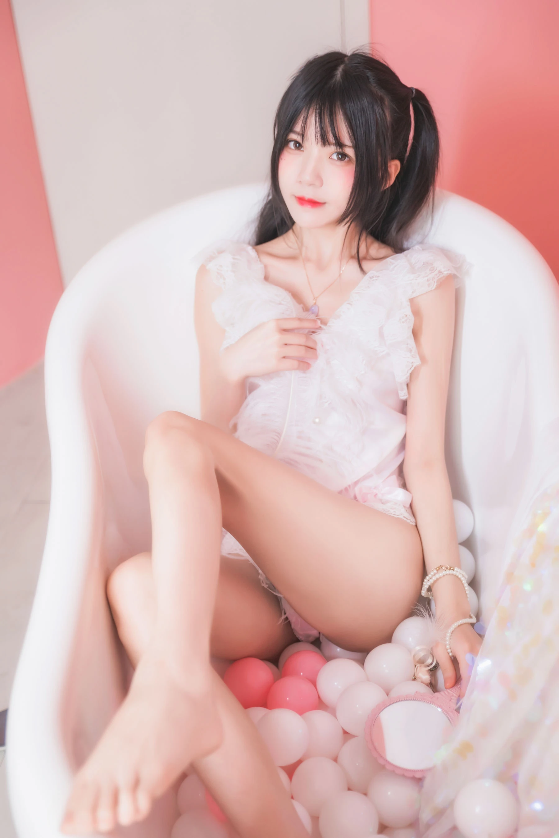 桜桃喵 冬眠系列 粉色浴缸插图8