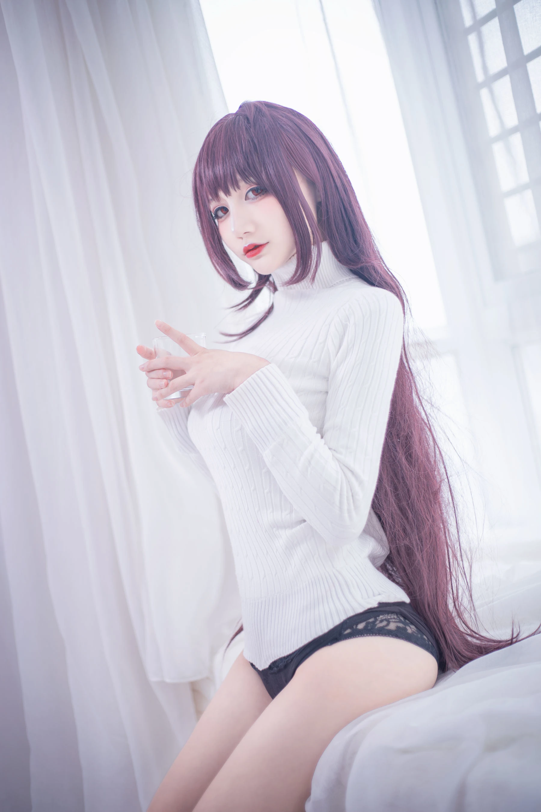 COS妹子仙九Airi – 斯卡哈毛衣插图7
