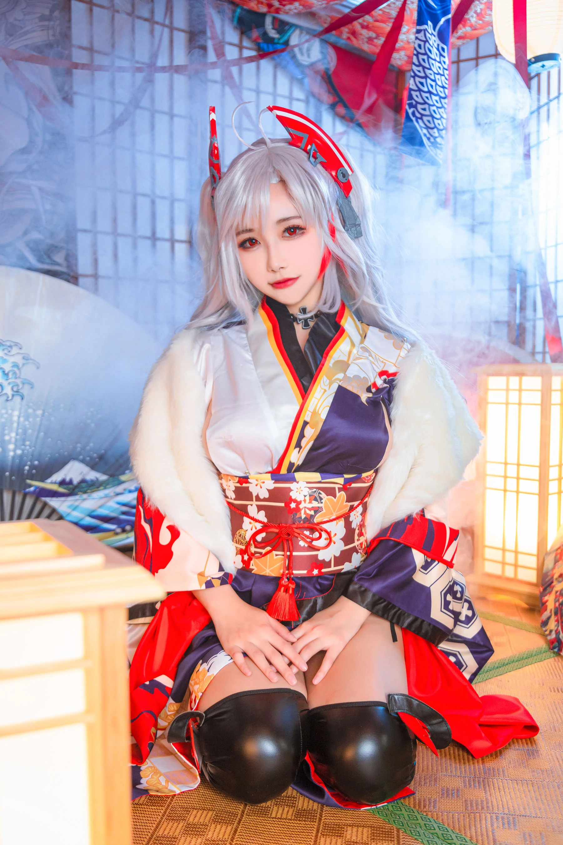 微博妹子Momoko葵葵 – 欧根之和服 [20P]插图5