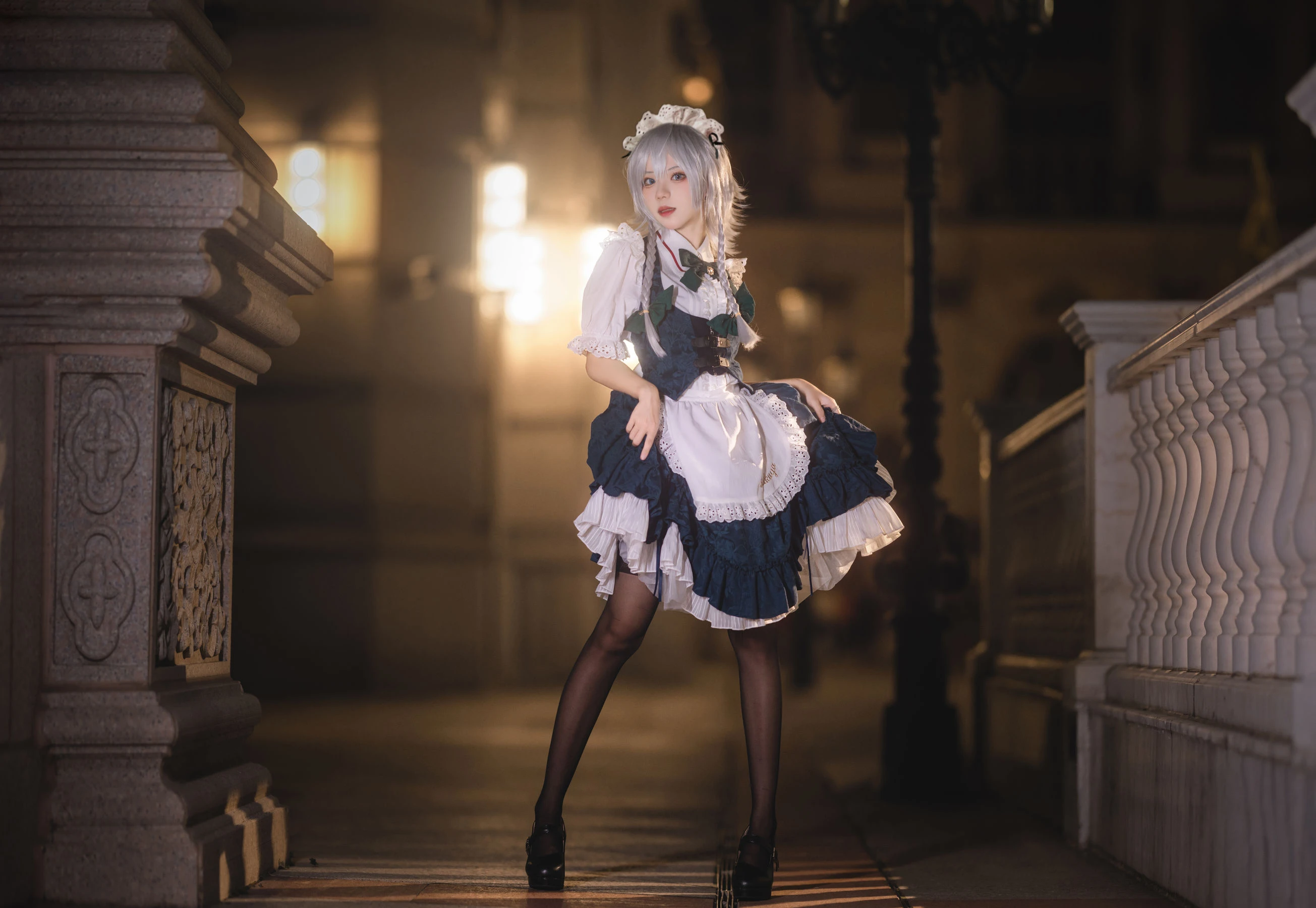 花柒Hana – 星雨咲夜女仆 [9P]插图5