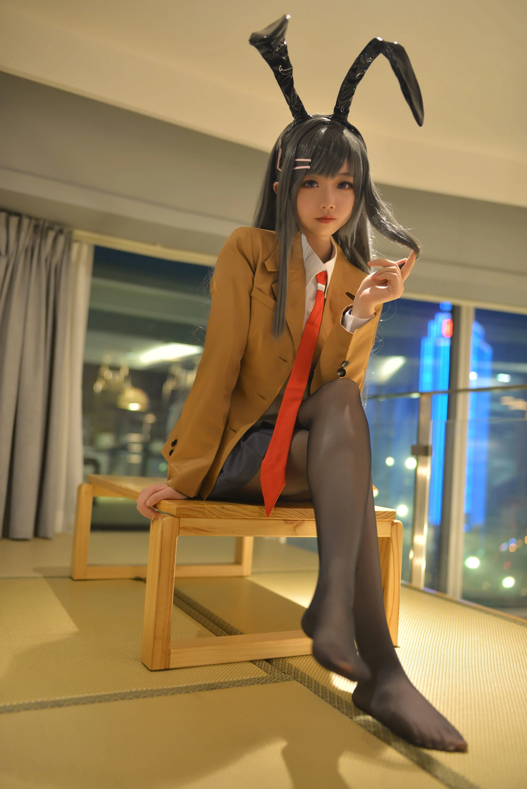 Cos小姐姐雪琪 – 麻衣制服兔女郎 [58P]插图3