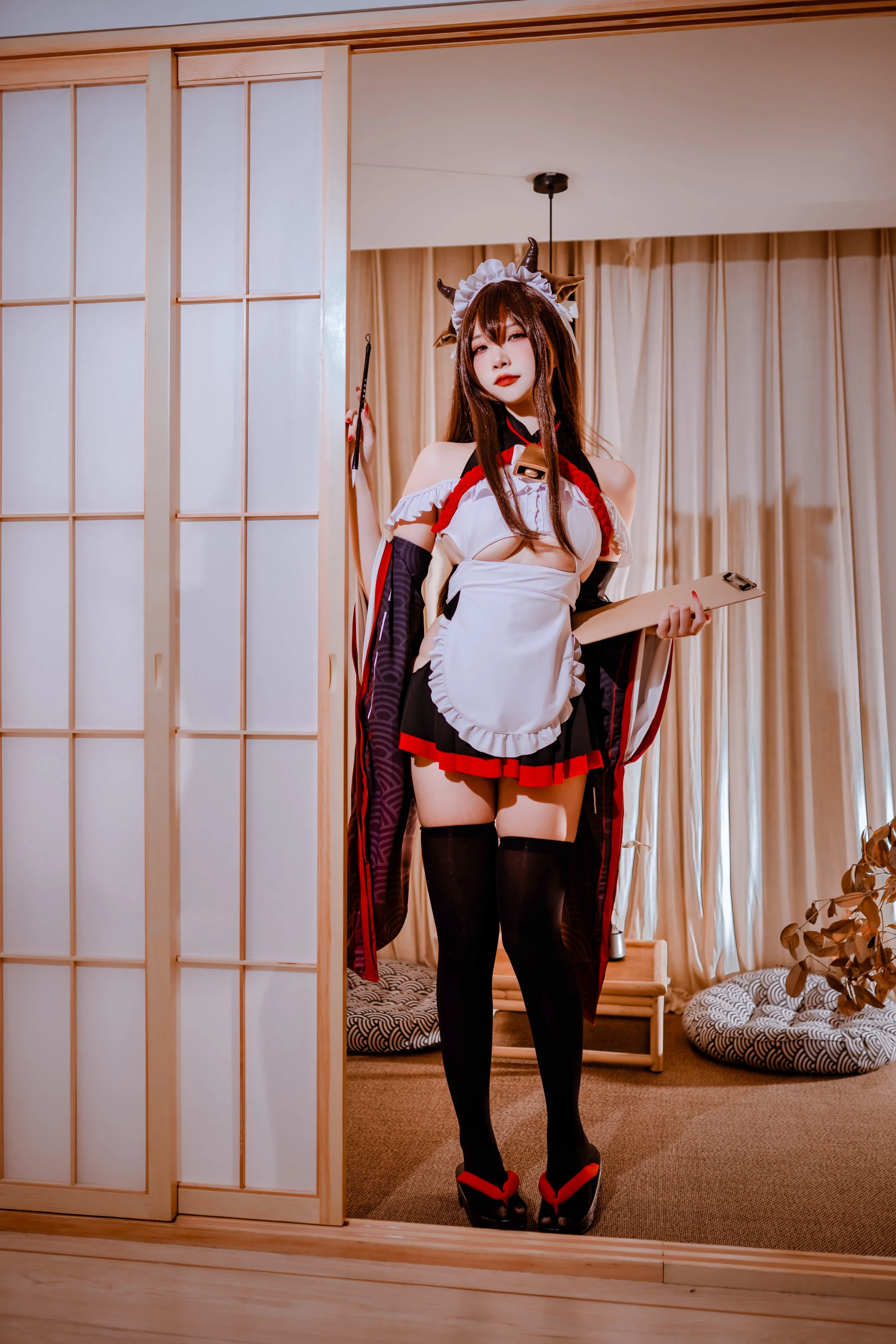 二佐Nisa – 碧蓝樫野女仆 [33P]插图1