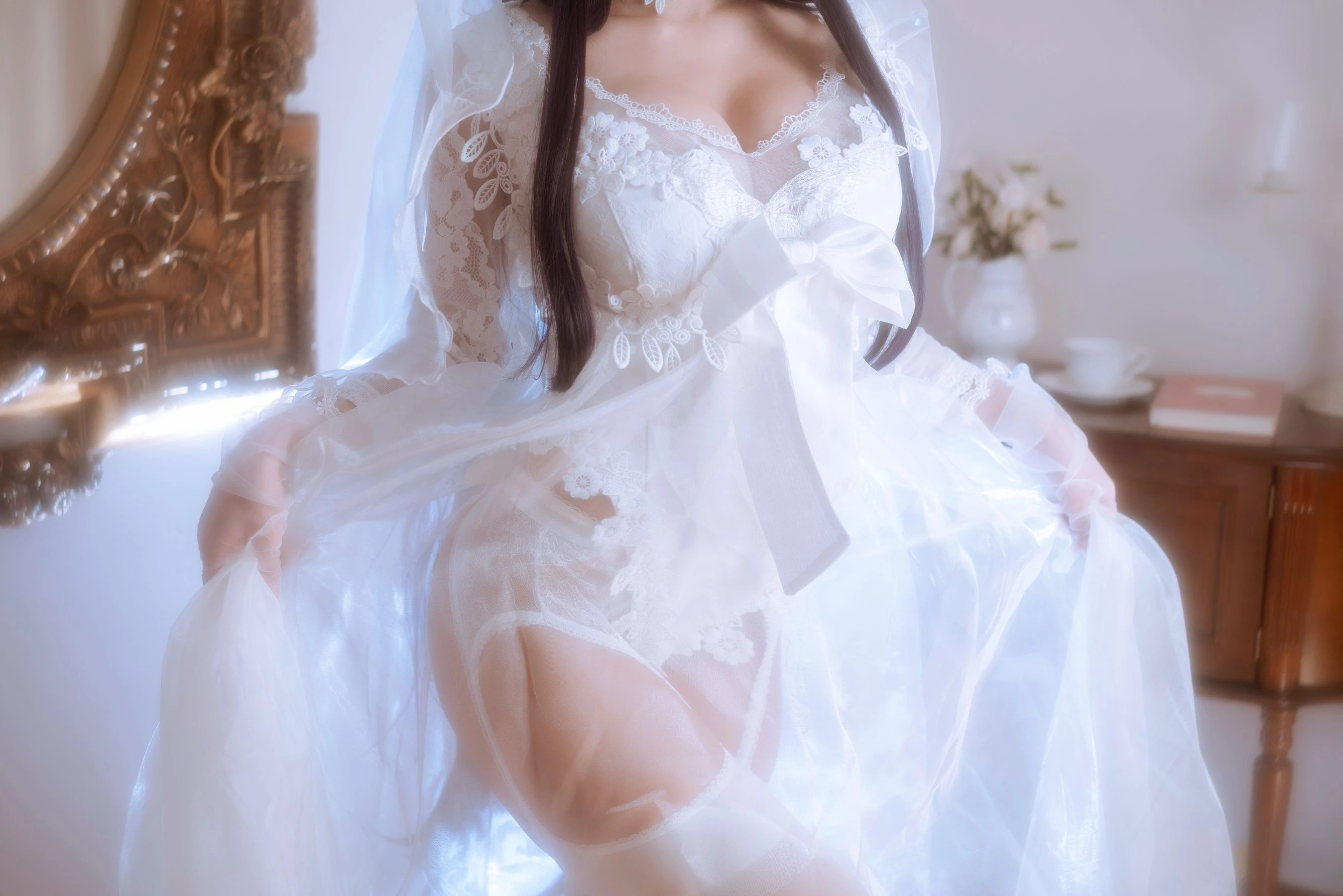 白嫩美少女鬼畜瑶 – 婚纱插图5