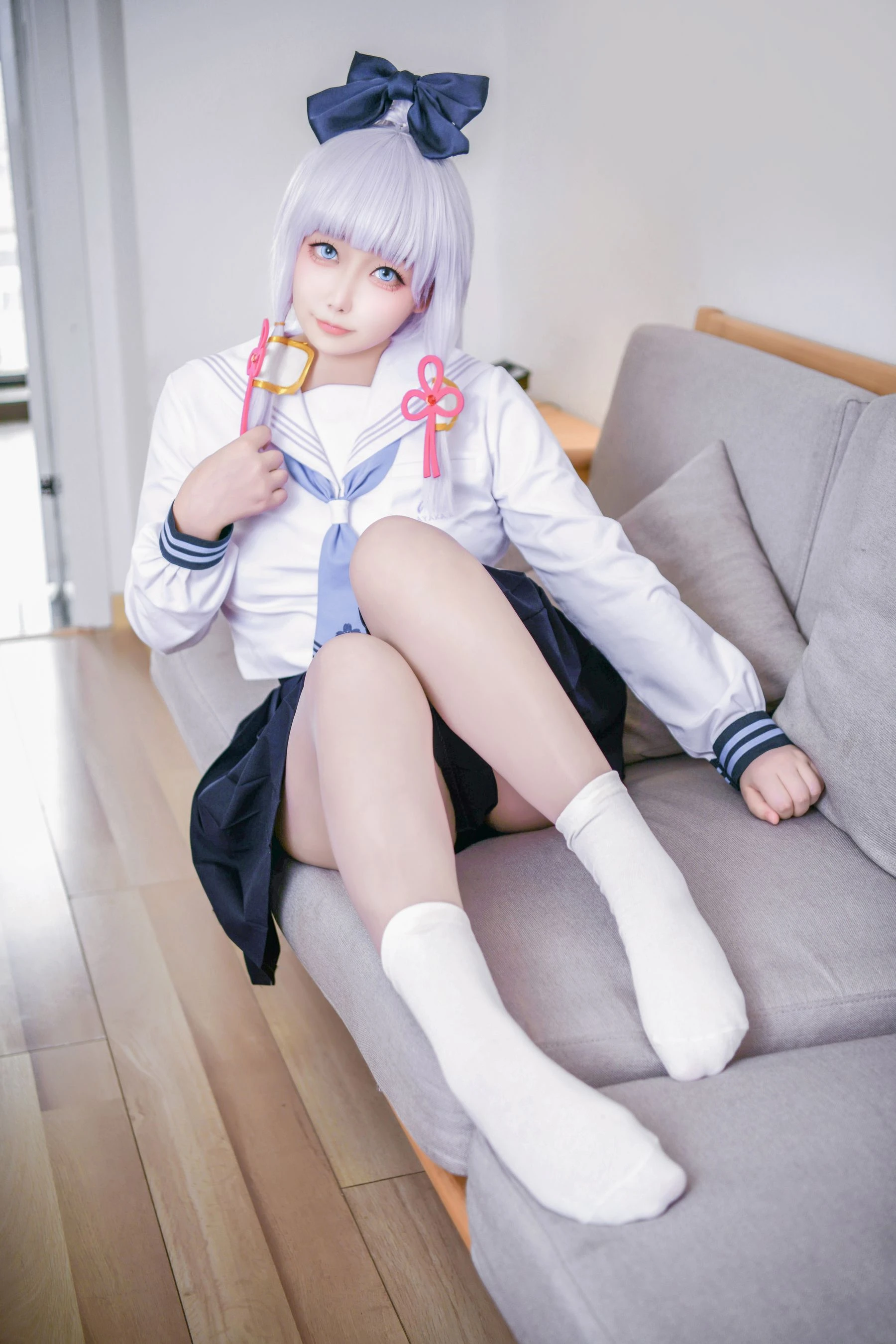章鱼娘 – 原神 神里綾華 JK插图3