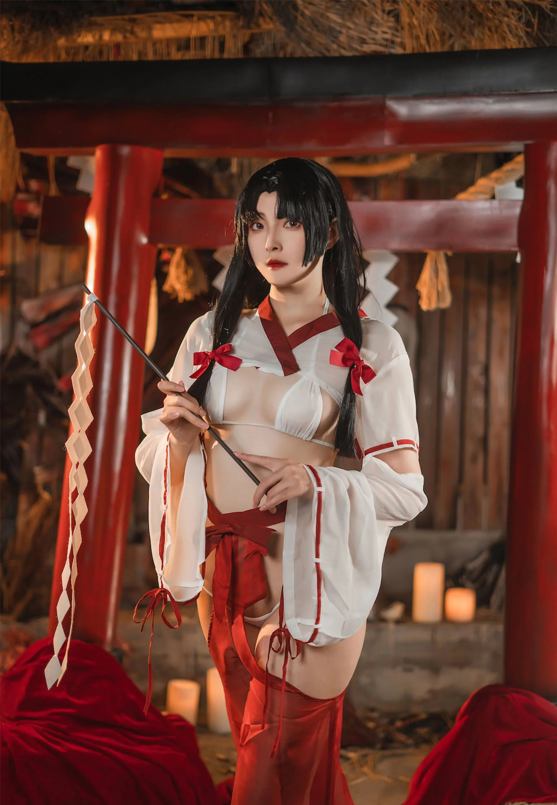 Natsuko夏夏子 – 祈愿巫女 [43P]插图2