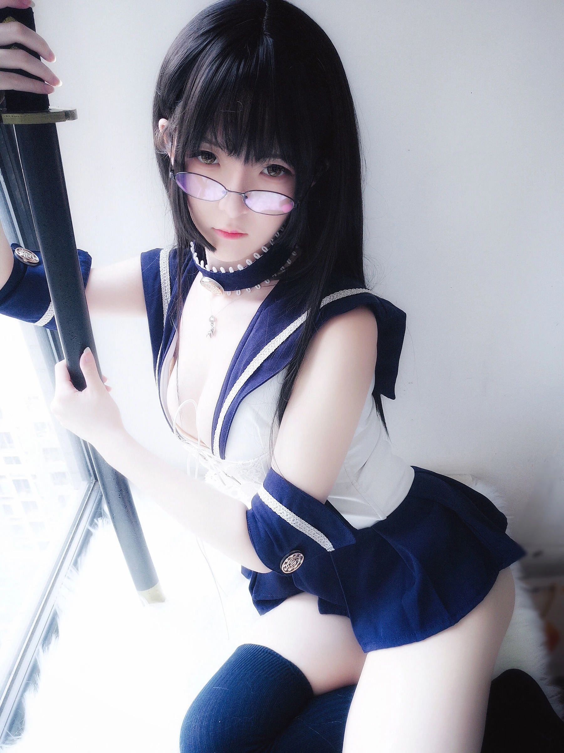 [萝莉COS] 一小央泽 – 武士刀与水手服 [20P]高清在线欣赏-撸撸奈子
