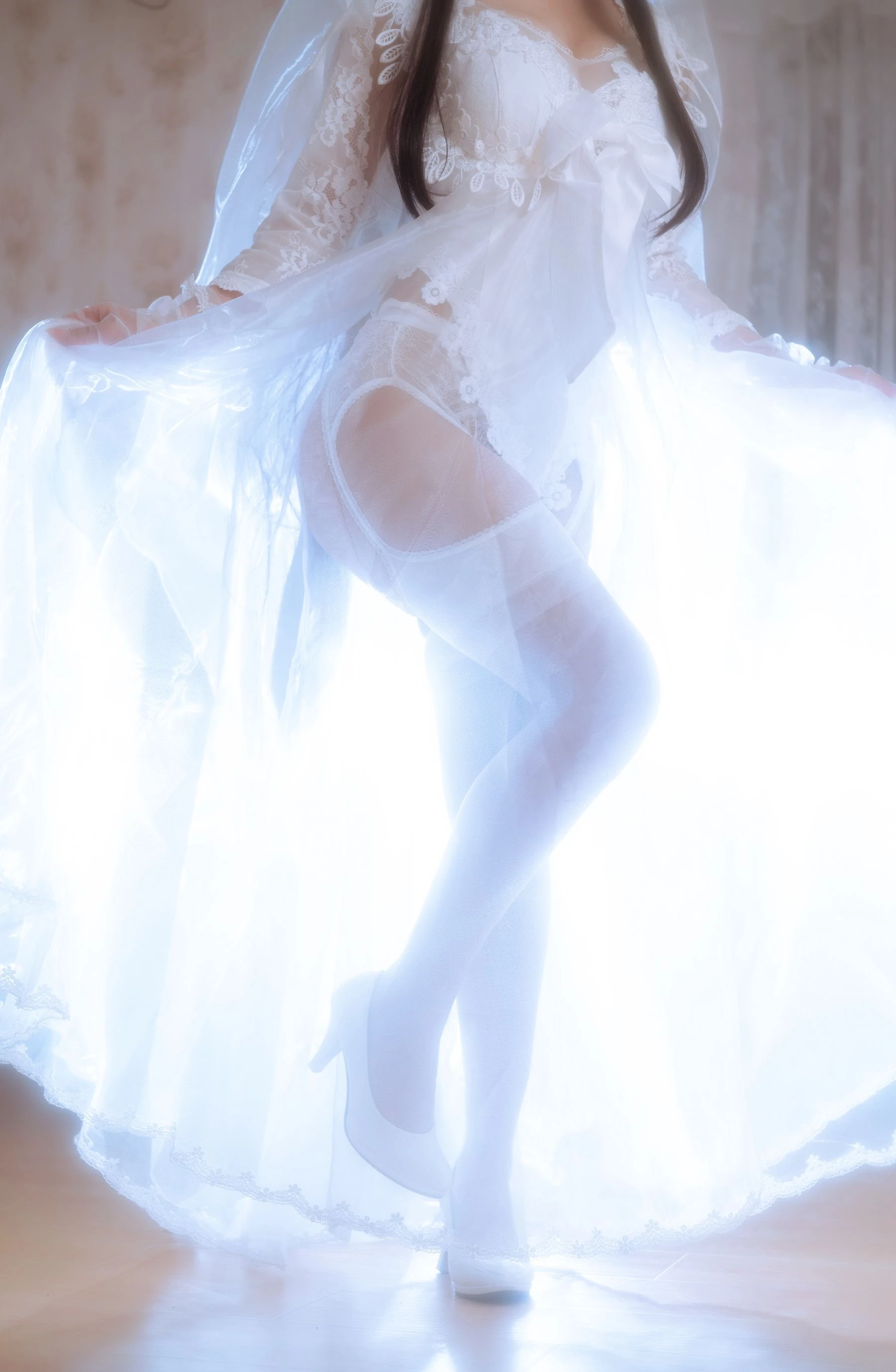 白嫩美少女鬼畜瑶 – 婚纱插图8