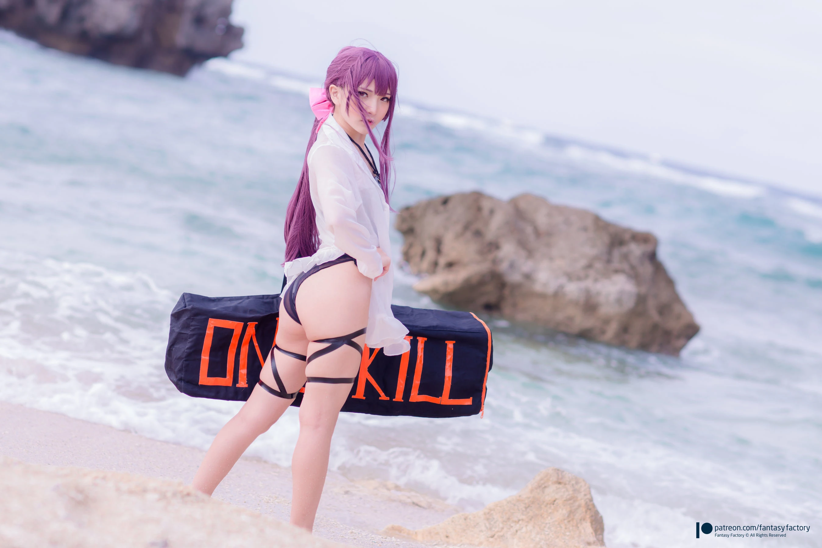 [Fantasy Factory] 小丁Cosplay – 海滩风情插图1
