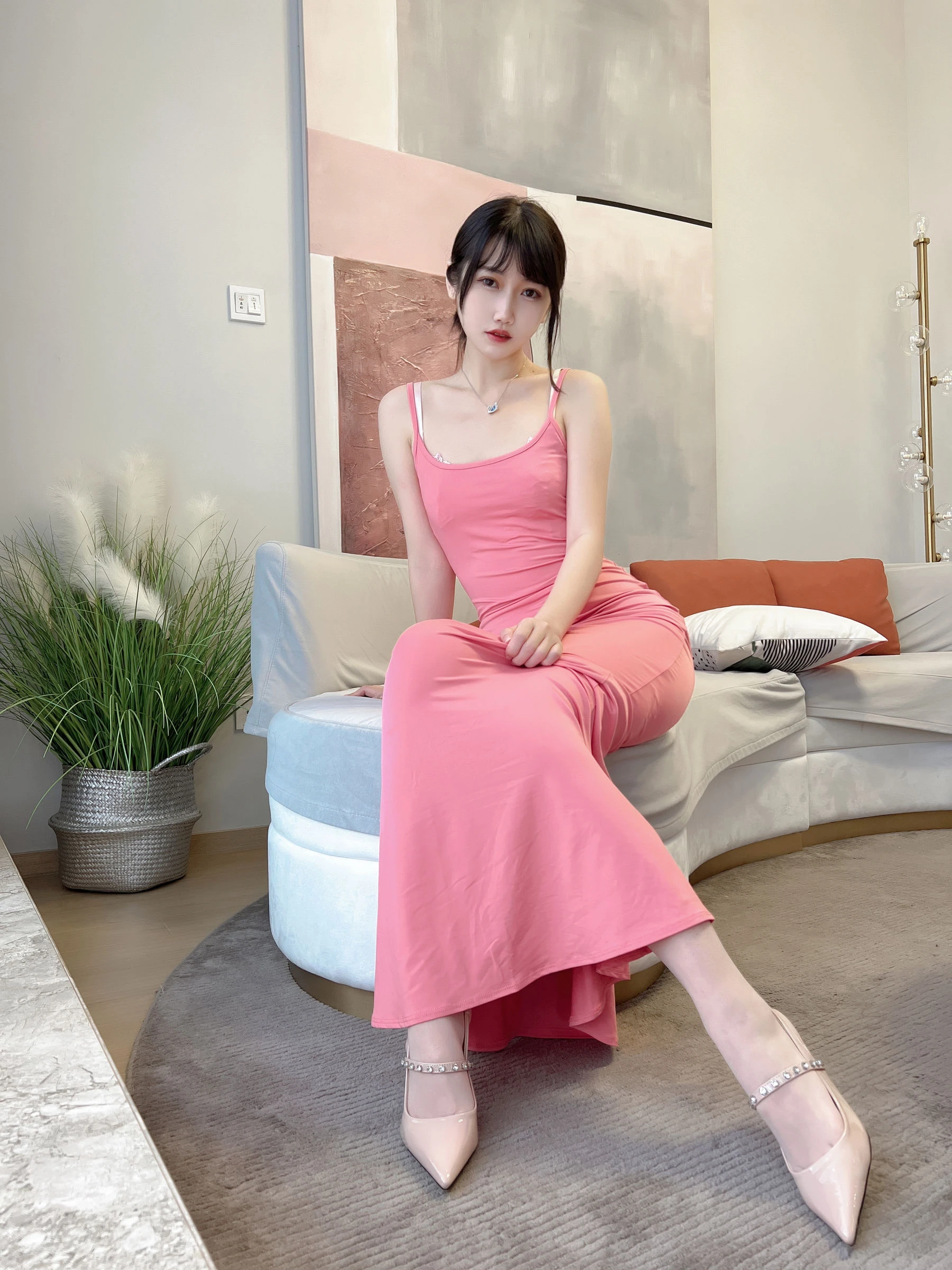 微博人气Coser不呆猫 – 浴室粉色激凸人妻 [39P]插图4