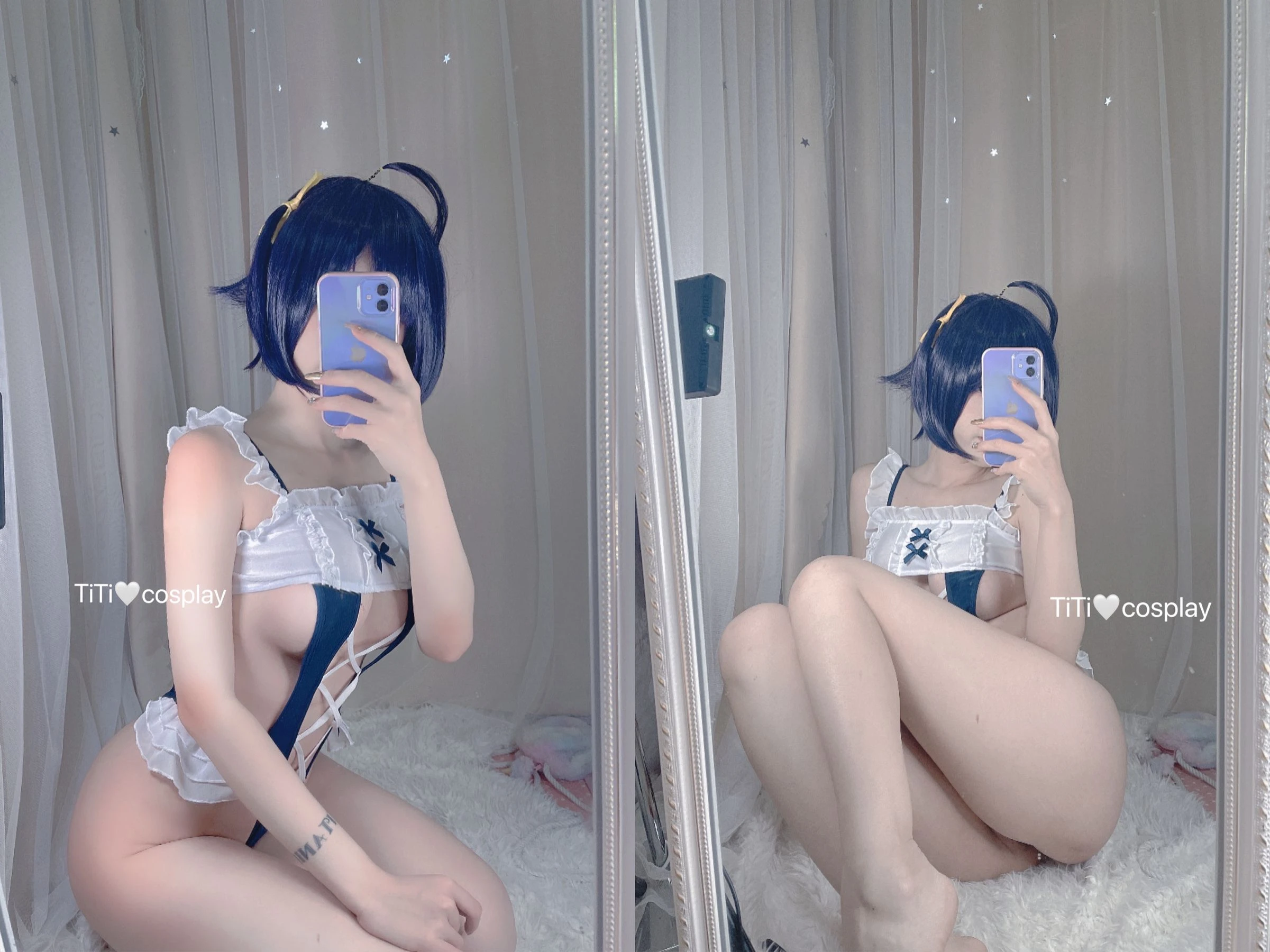 钛合金大粑粑 – 女仆自拍插图3