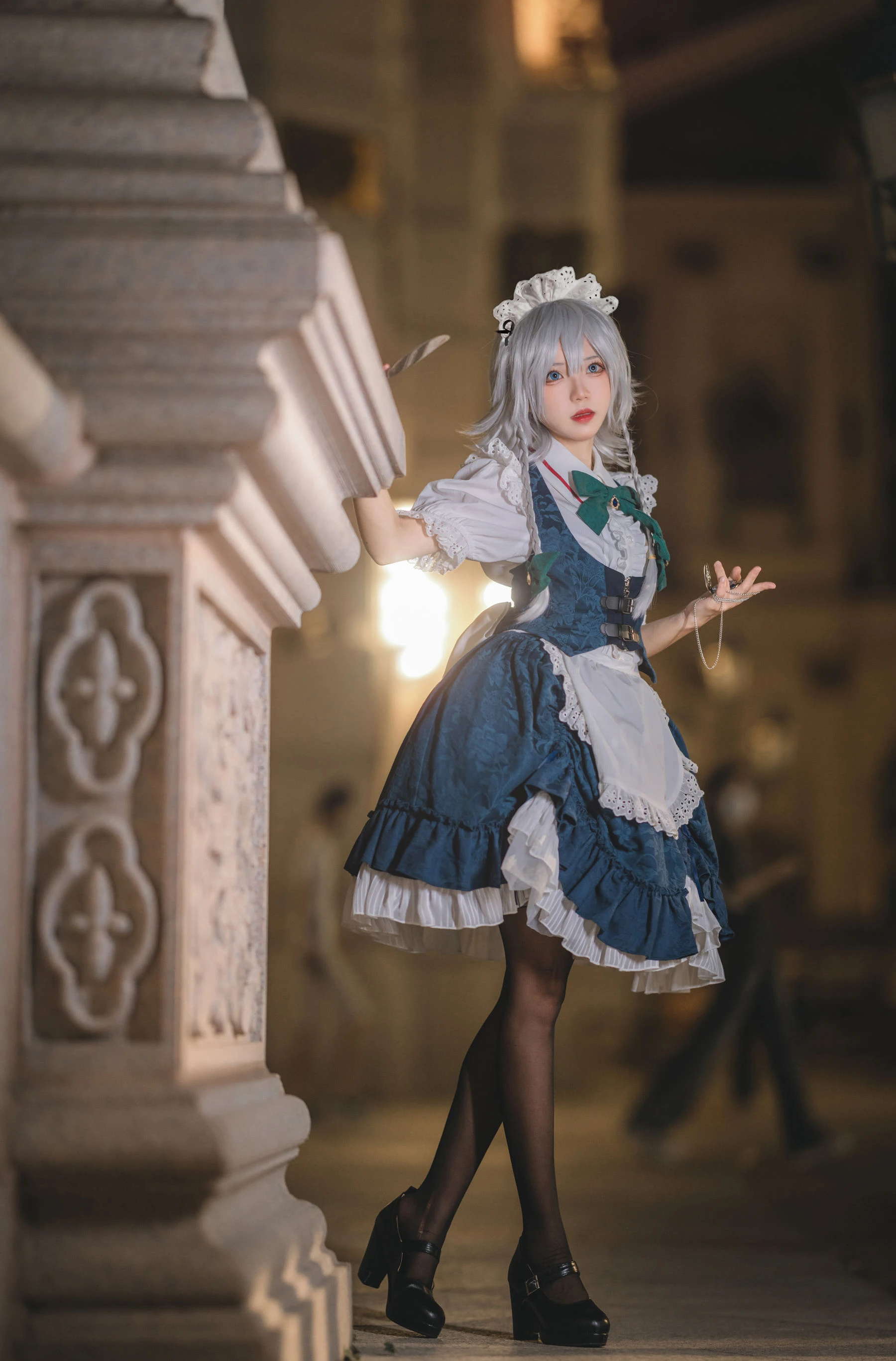 花柒Hana – 星雨咲夜女仆 [9P]插图4