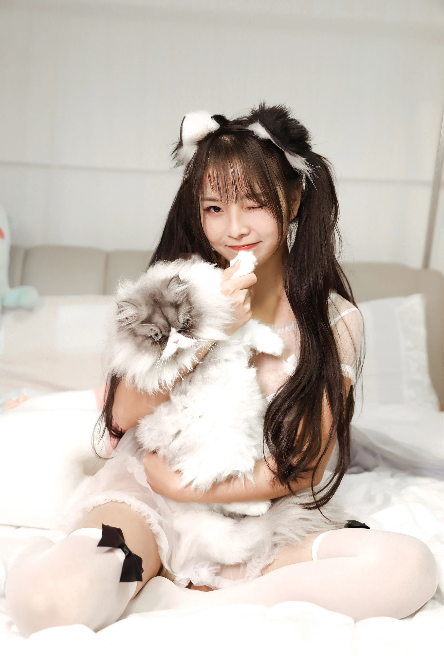 苏嫣嫣阿姨 – 白色猫耳头饰插图4