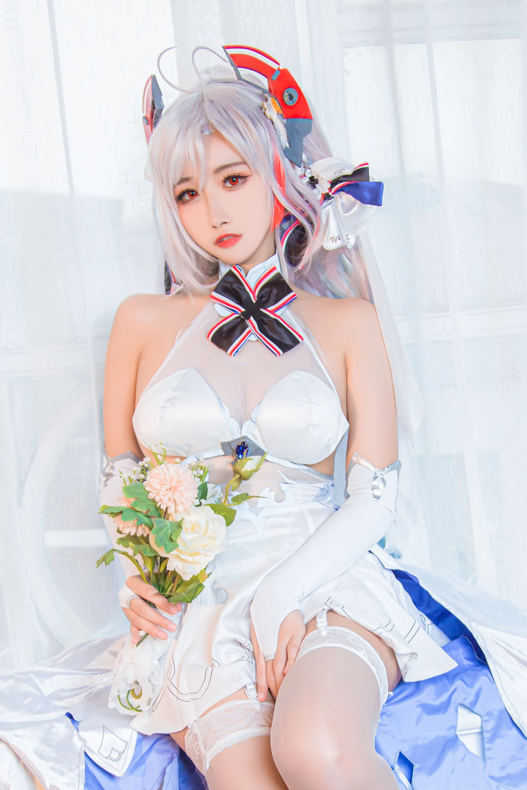 微博妹子Momoko葵葵 – 欧根之花嫁插图7